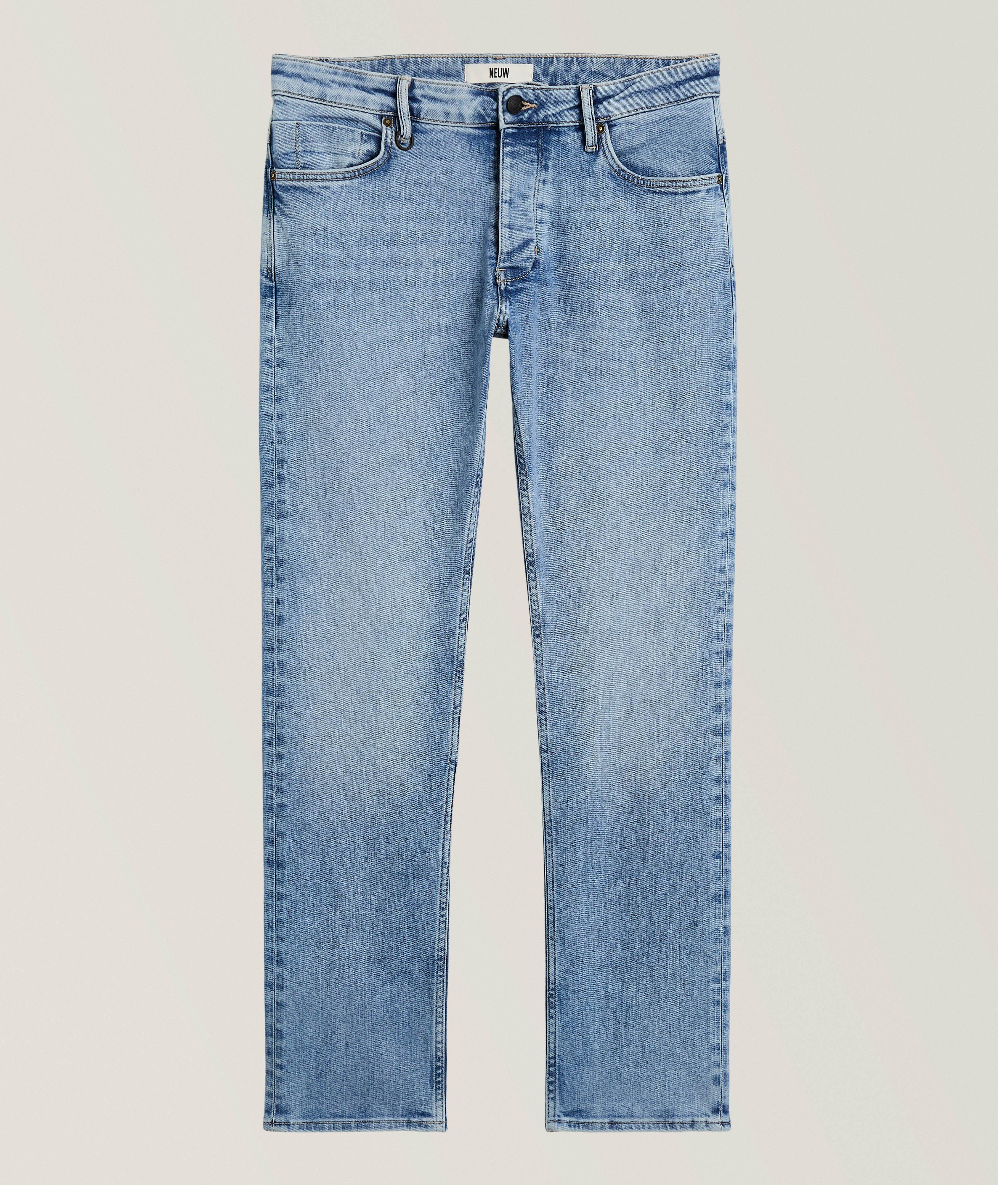 NEUW Lou Straight-Fit Stretch-Cotton Jeans 