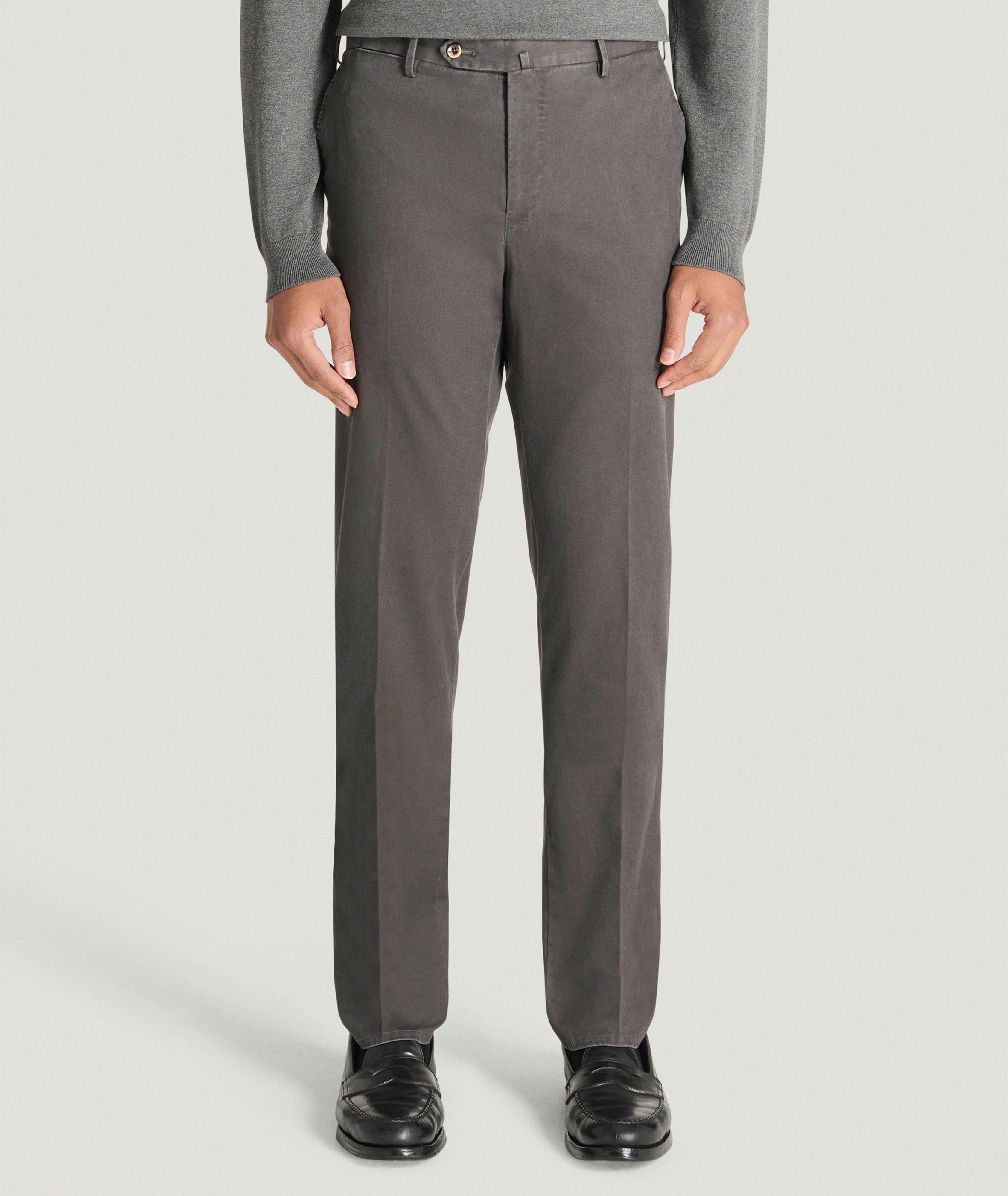 Pantalon slim en gabardine de coton extensible image 1