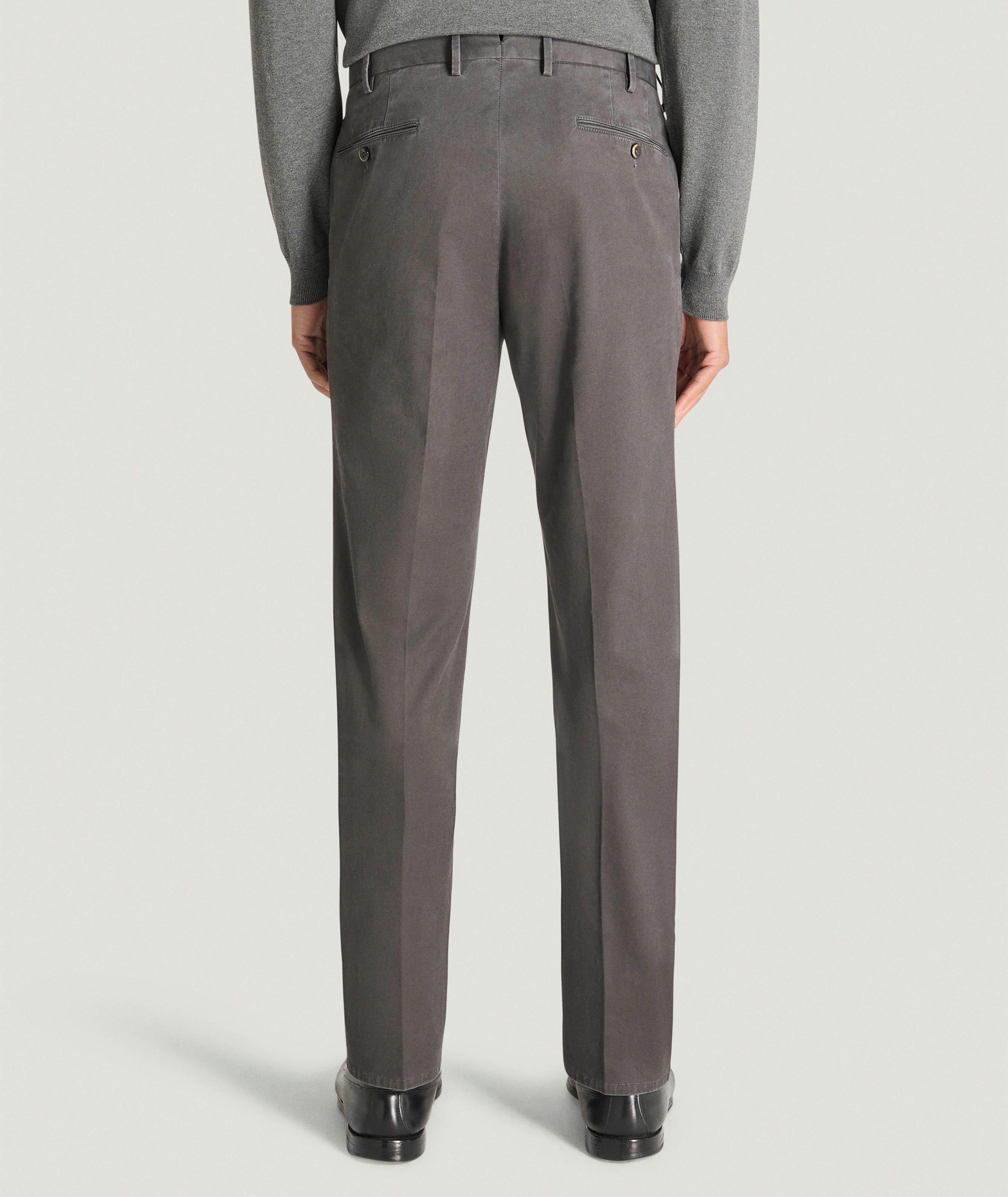 Pantalon slim en gabardine de coton extensible image 2
