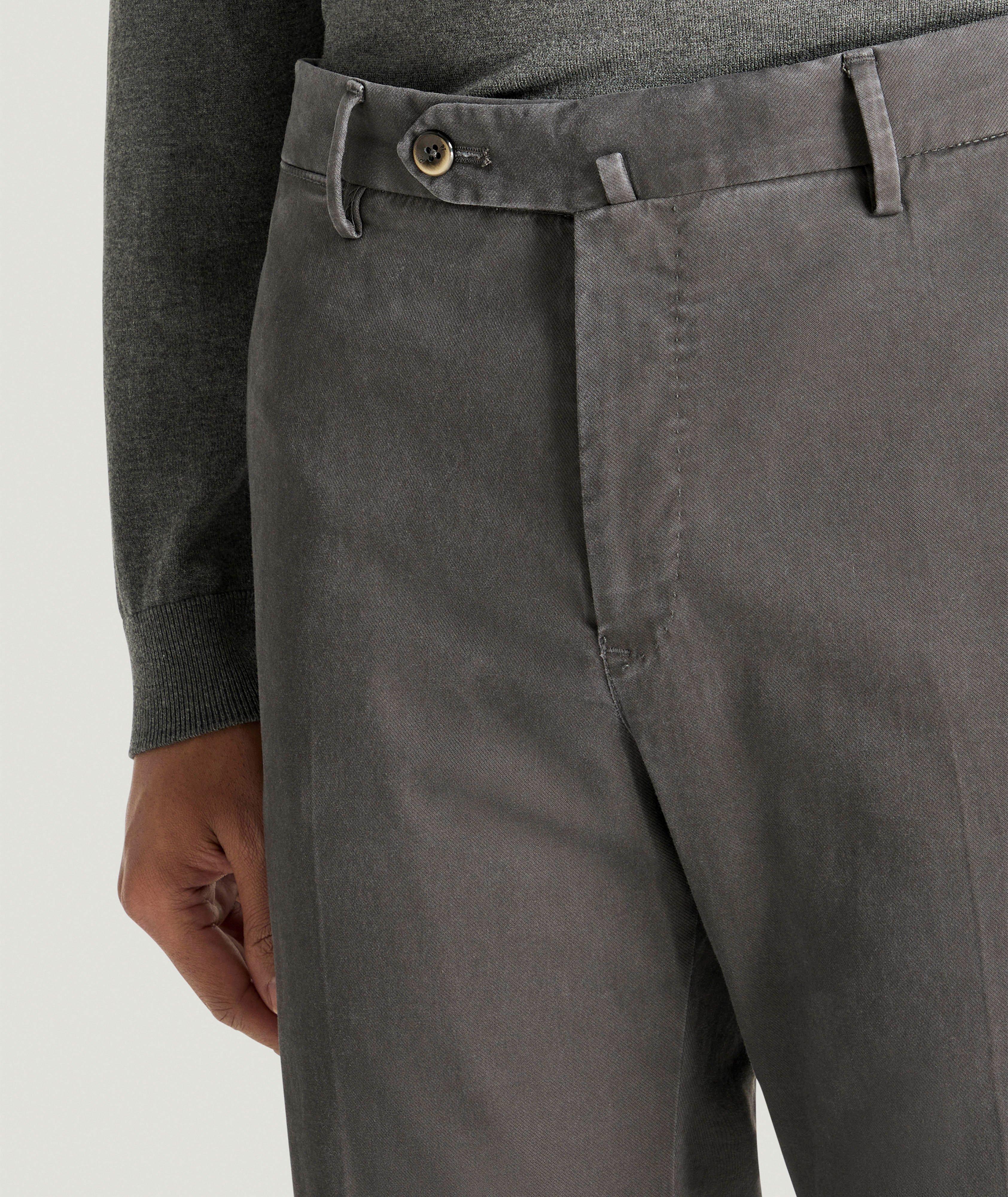 Pantalon slim en gabardine de coton extensible image 3