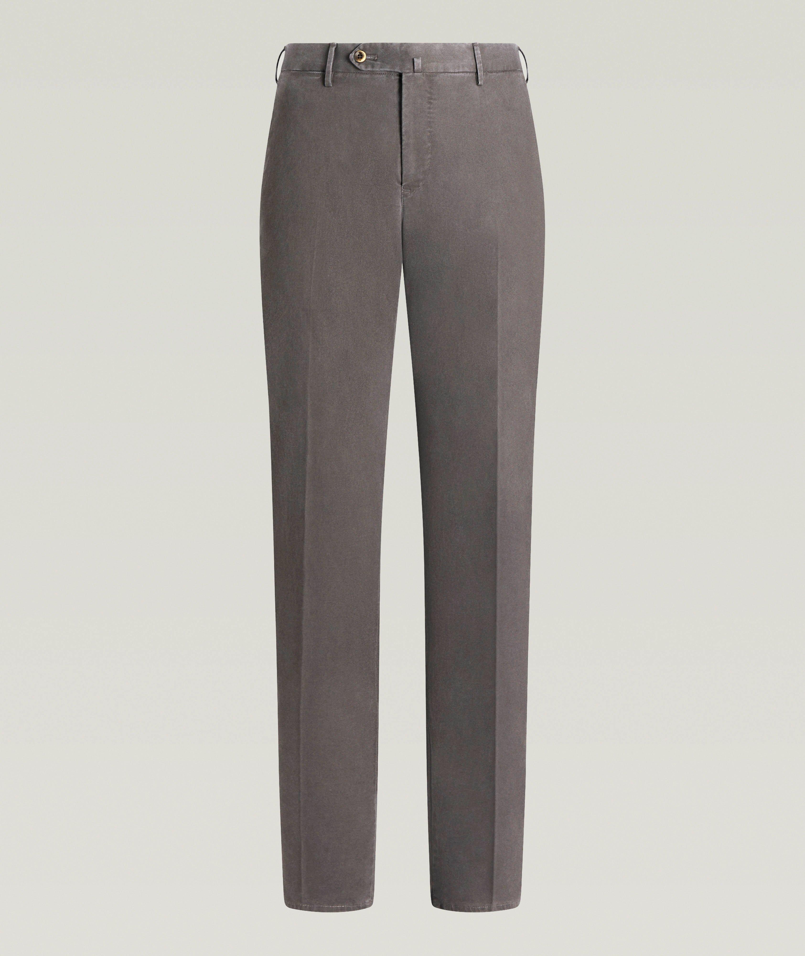 Pantalon slim en gabardine de coton extensible image 0