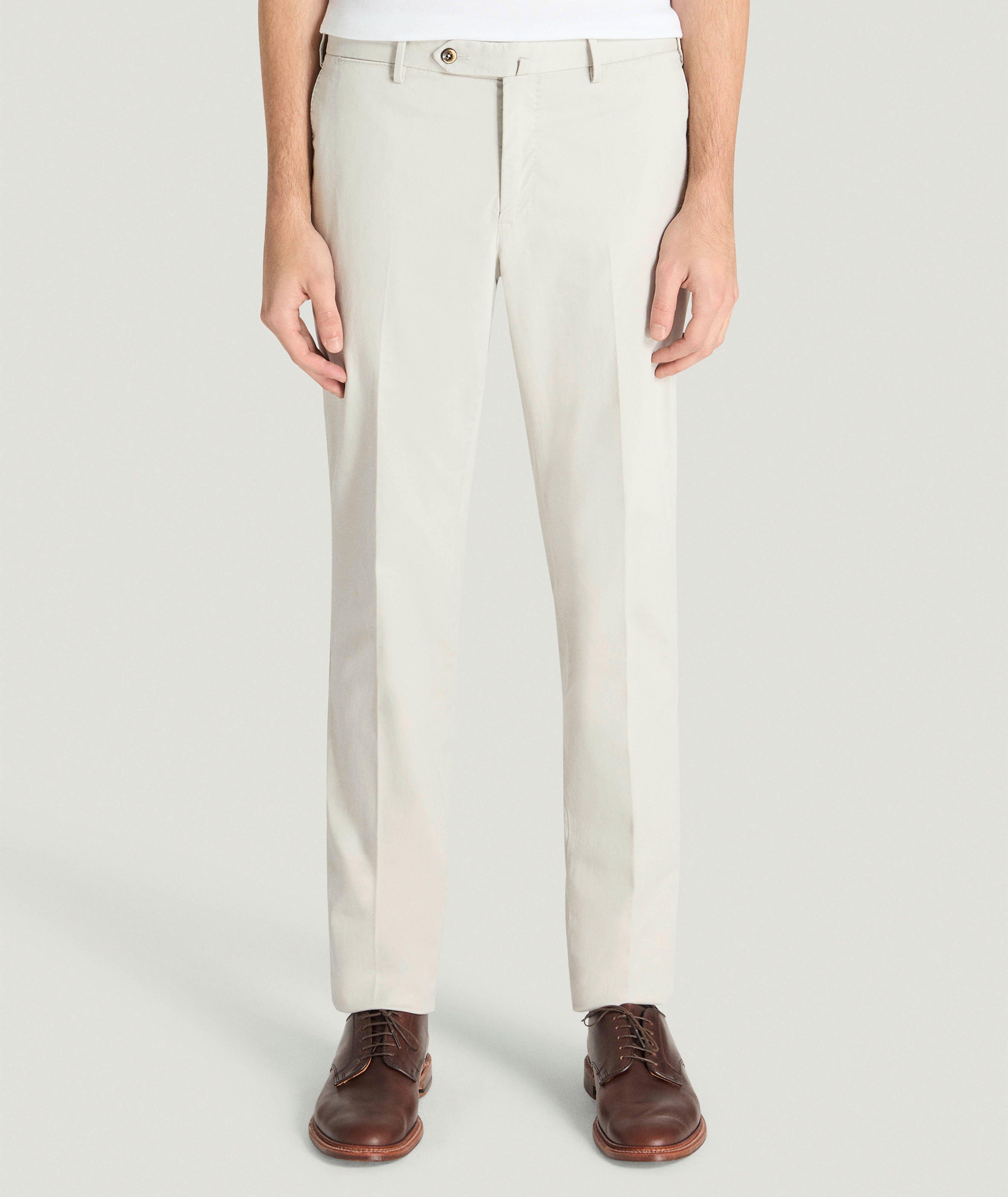 Pantalon slim en gabardine de coton extensible image 1
