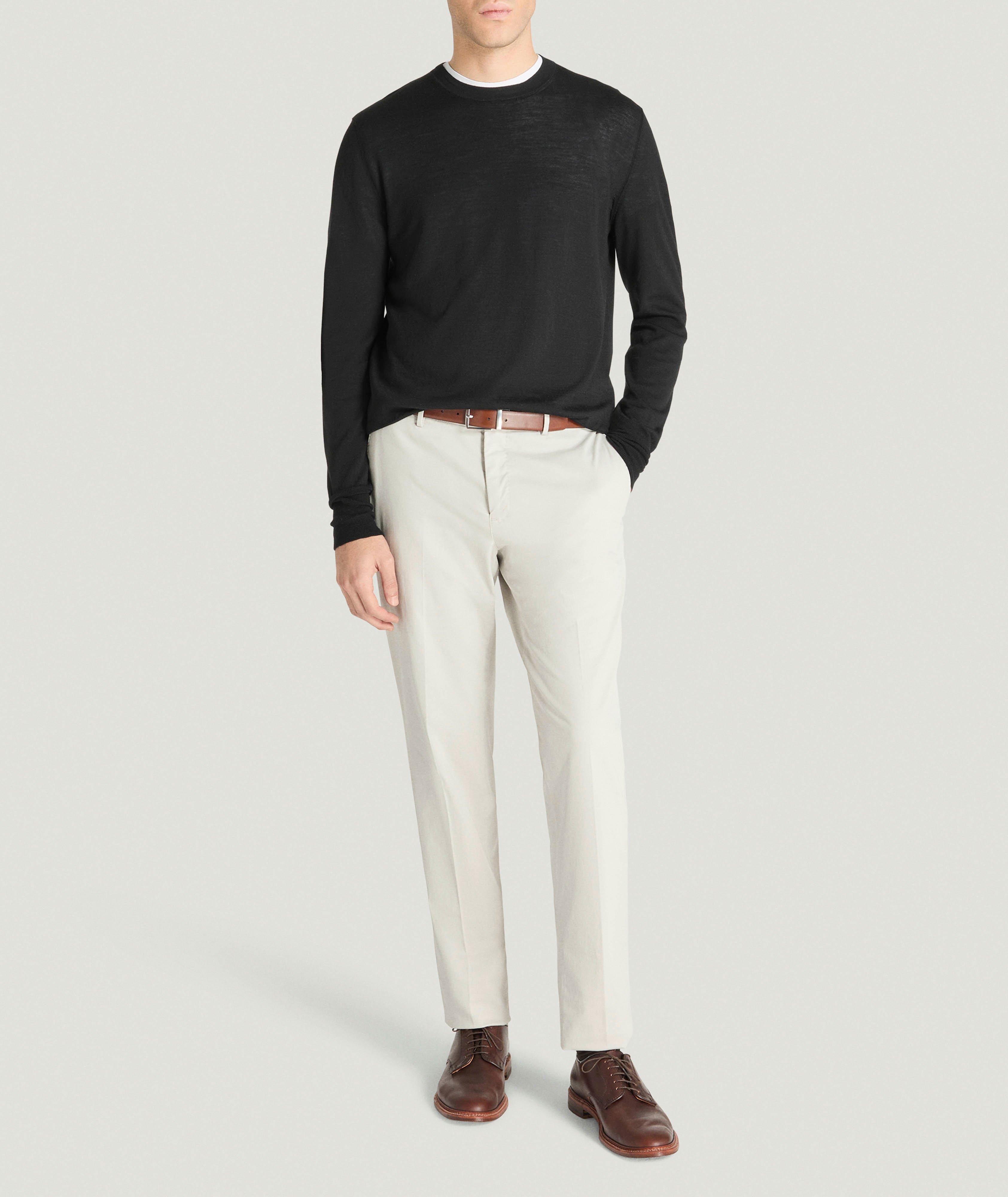 Pantalon slim en gabardine de coton extensible image 5