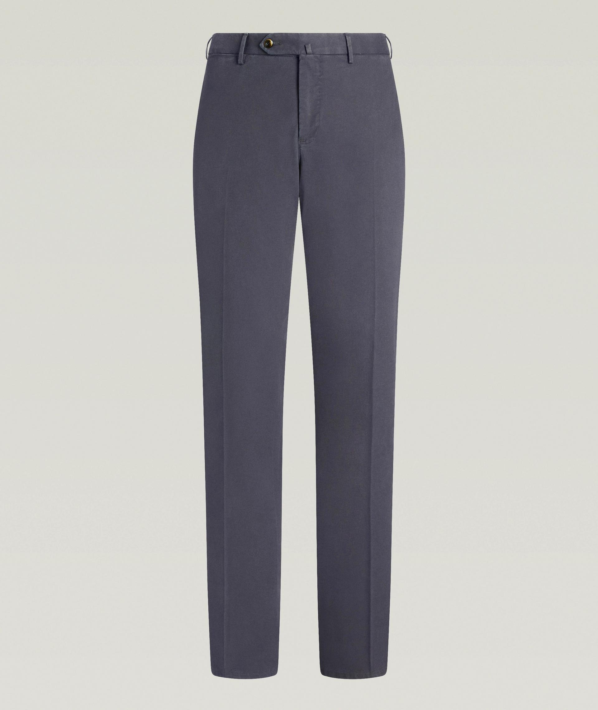 Slim-Fit Stretch-Cotton Gabardine Trousers image 0