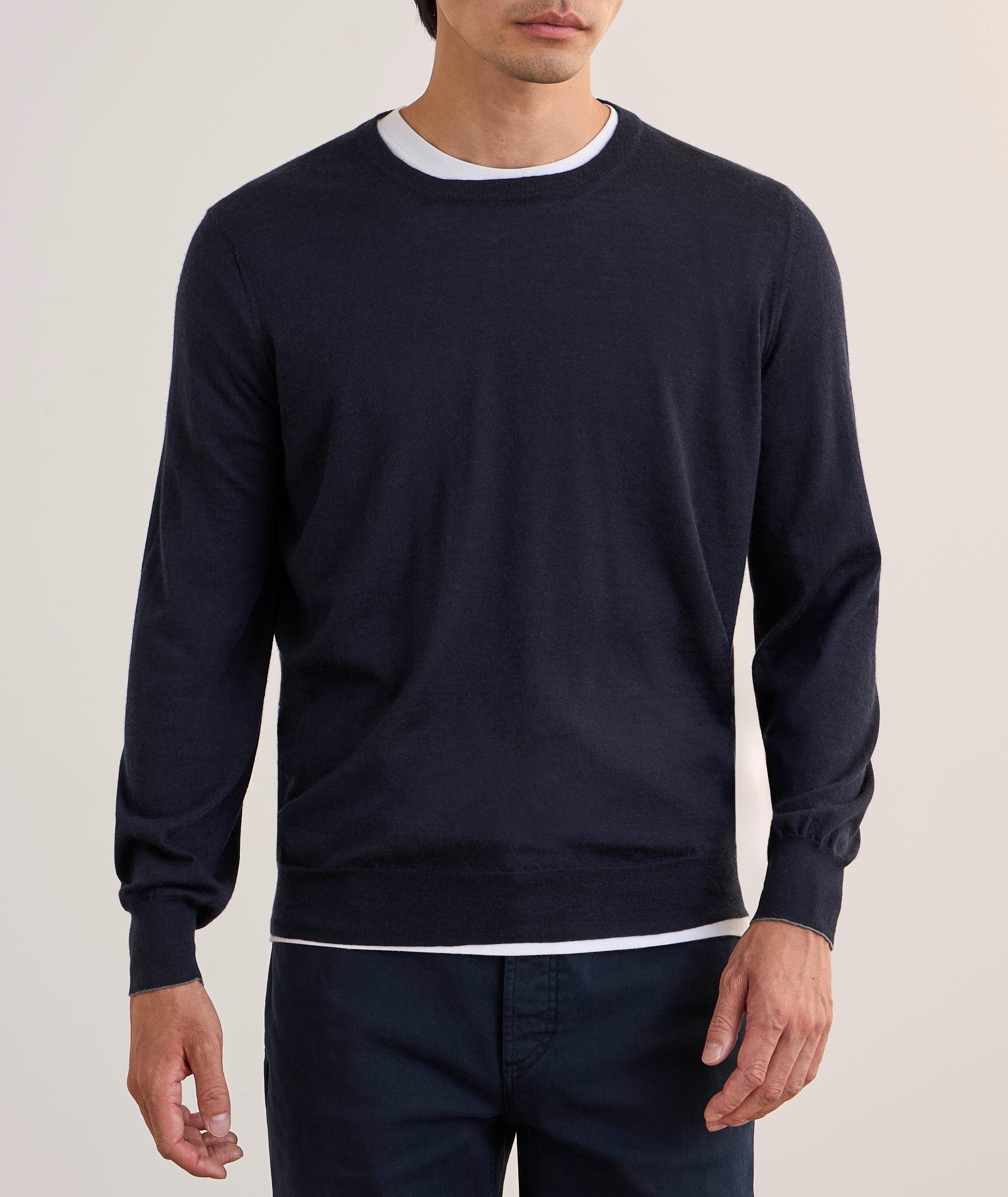 Fine Gauge Wool-Cashmere Sweater image 1