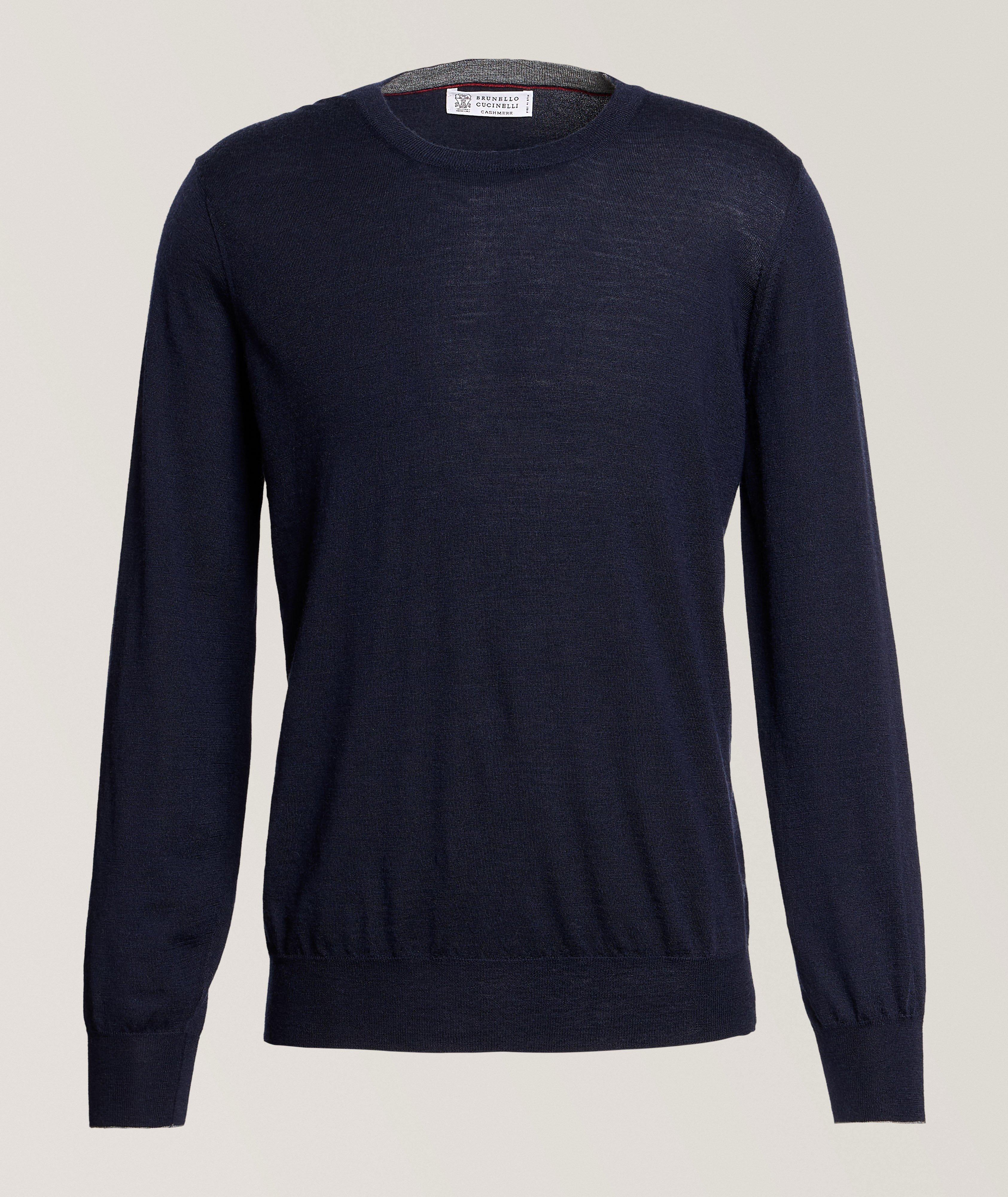 Fine Gauge Wool-Cashmere Sweater image 0