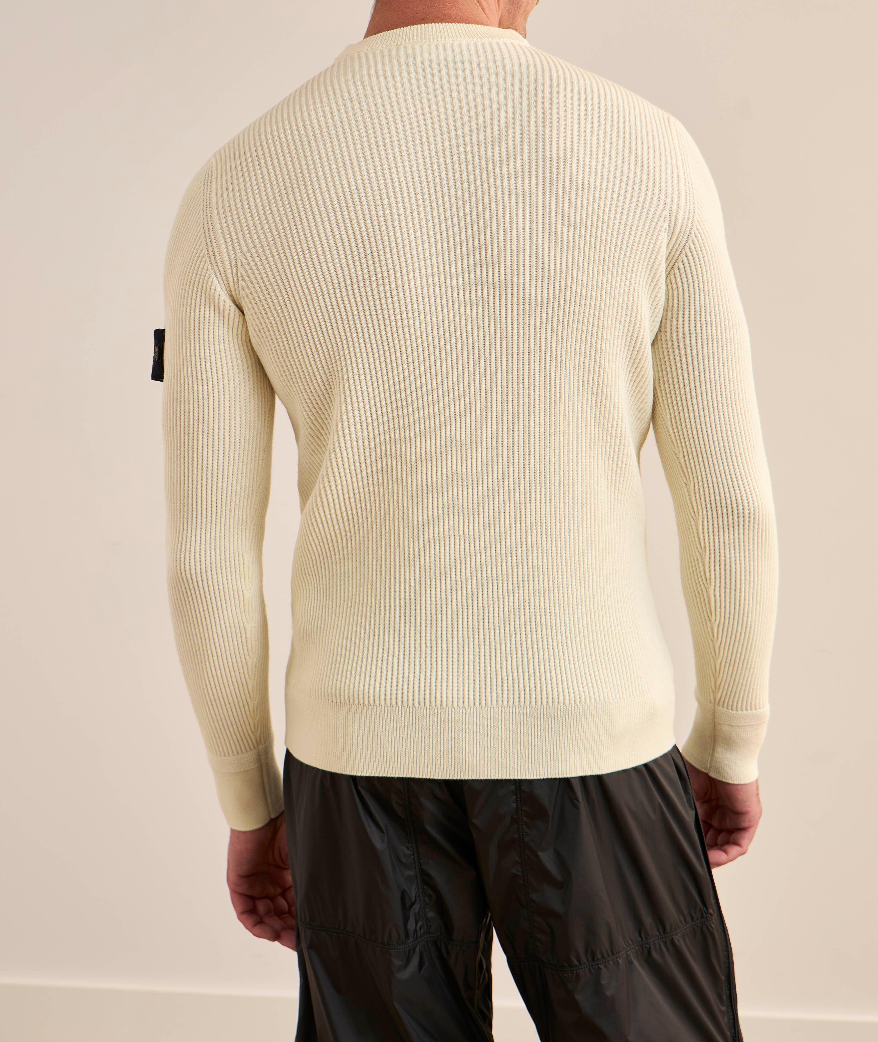 Pull en tricot côtelé de laine image 2