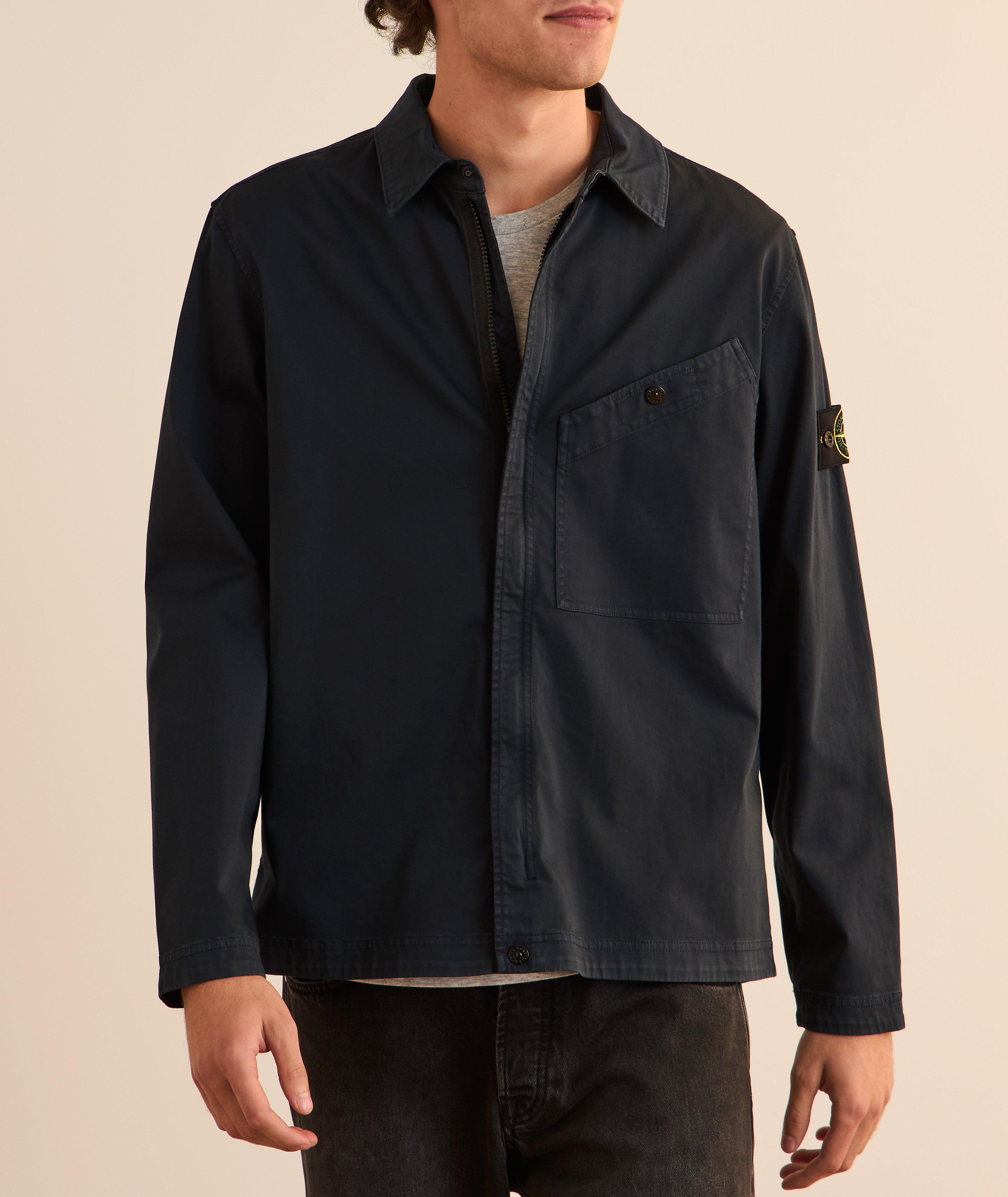 Surchemise zippée en coton stretch image 1