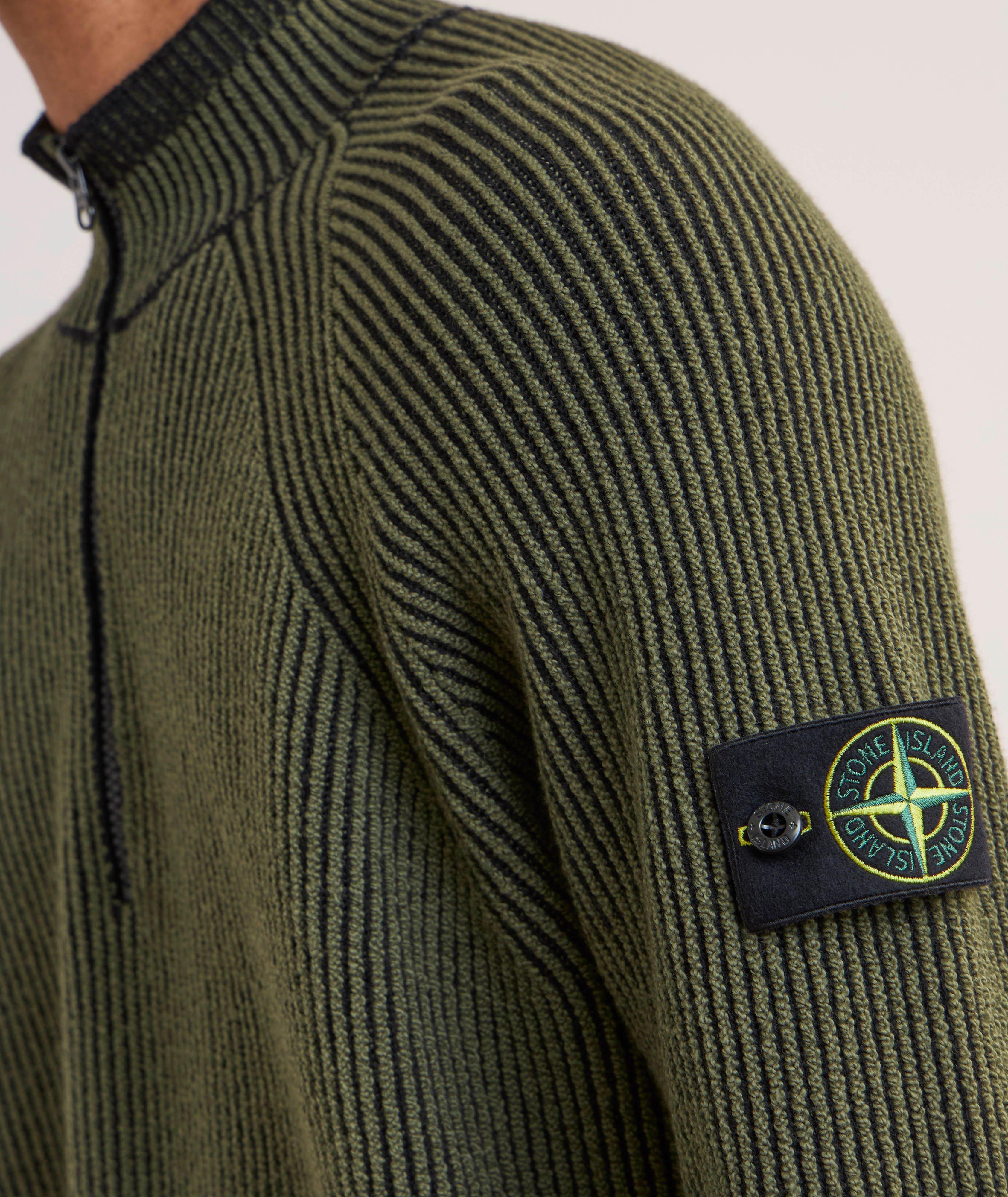 Pull en laine mélangée avec fermeture quart de zip image 4