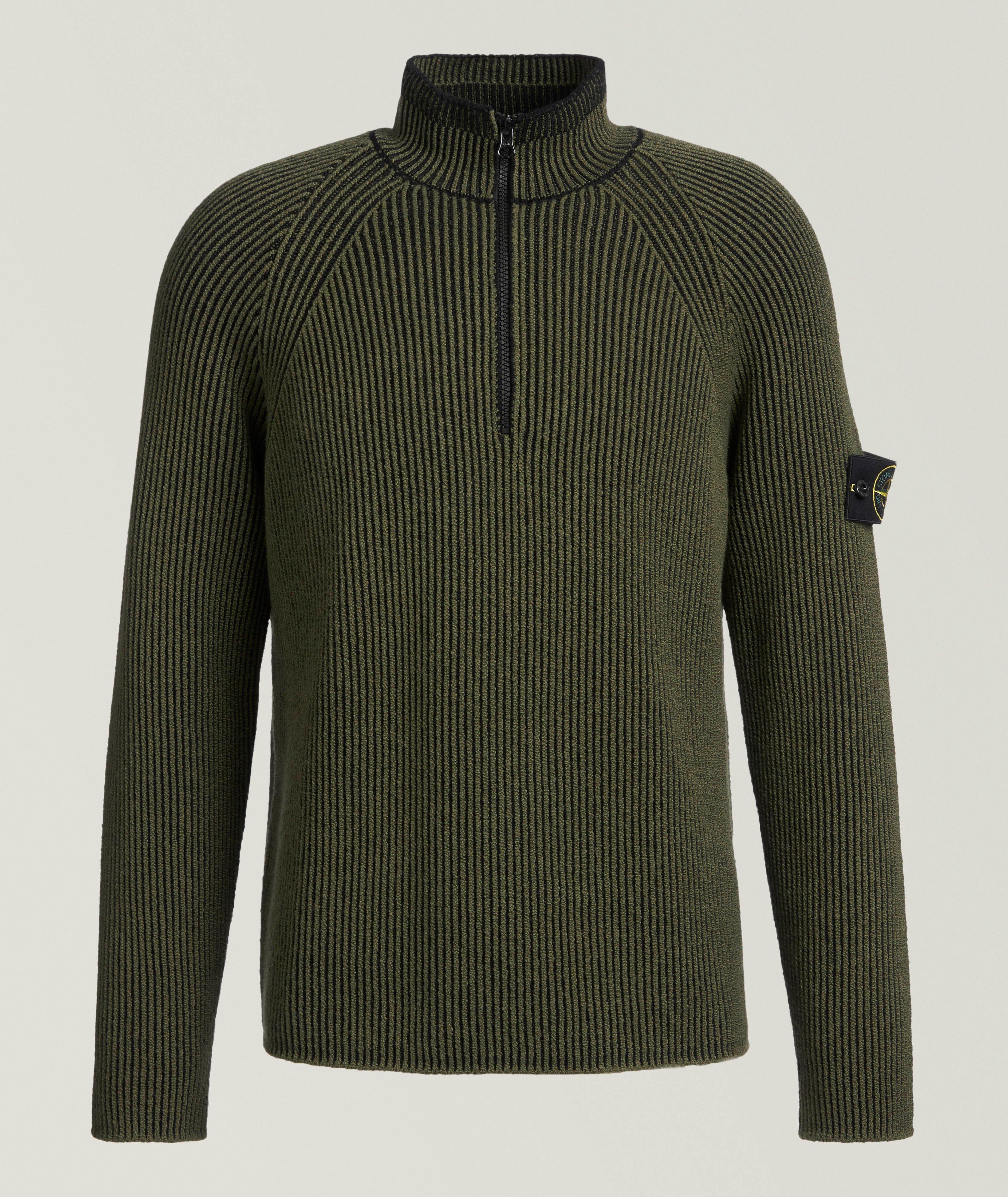 Wool-Blend Quarter-Zip Sweater  image 0