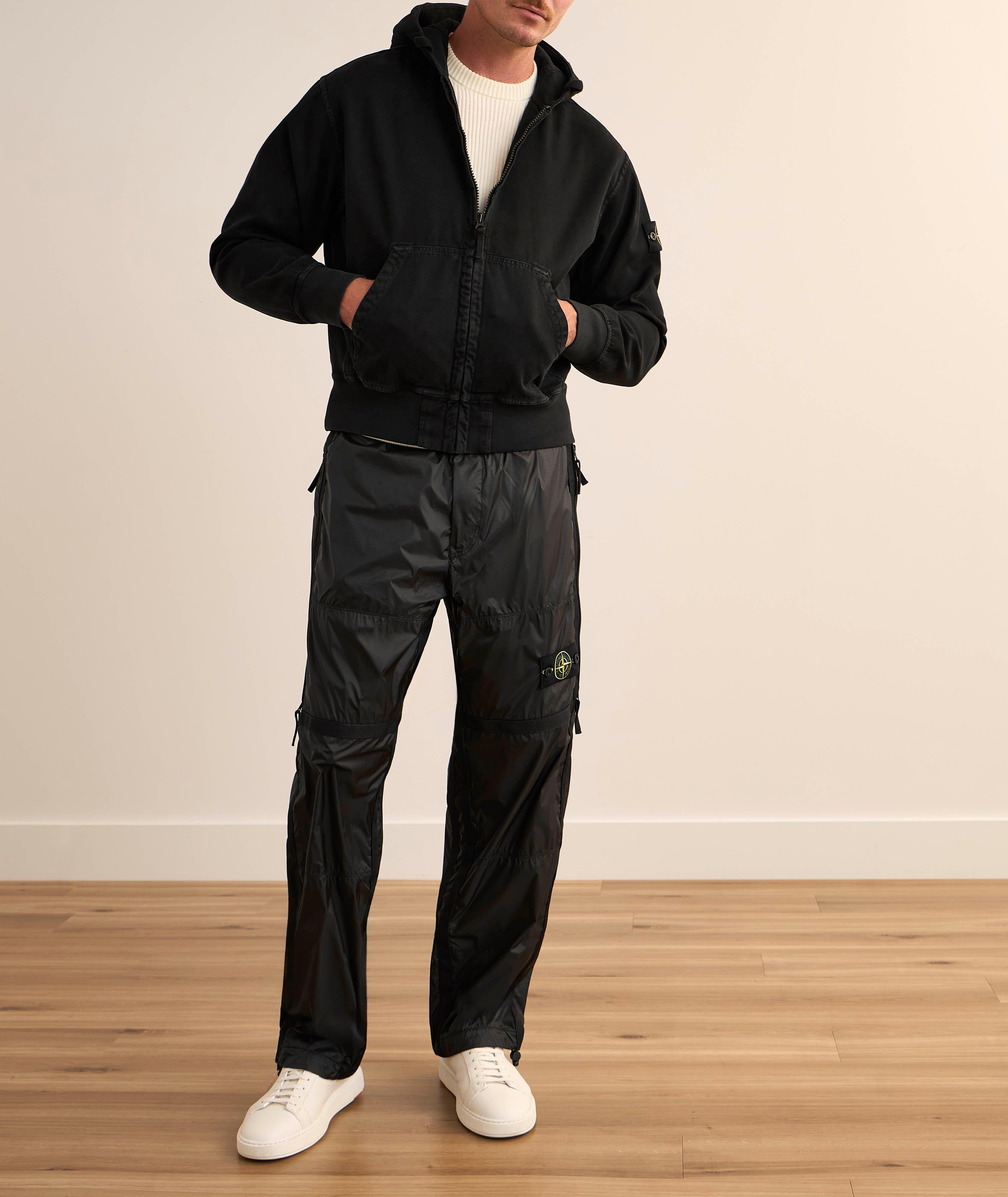Cotton Jersey Zip-Up Hooded Sweater image 4
