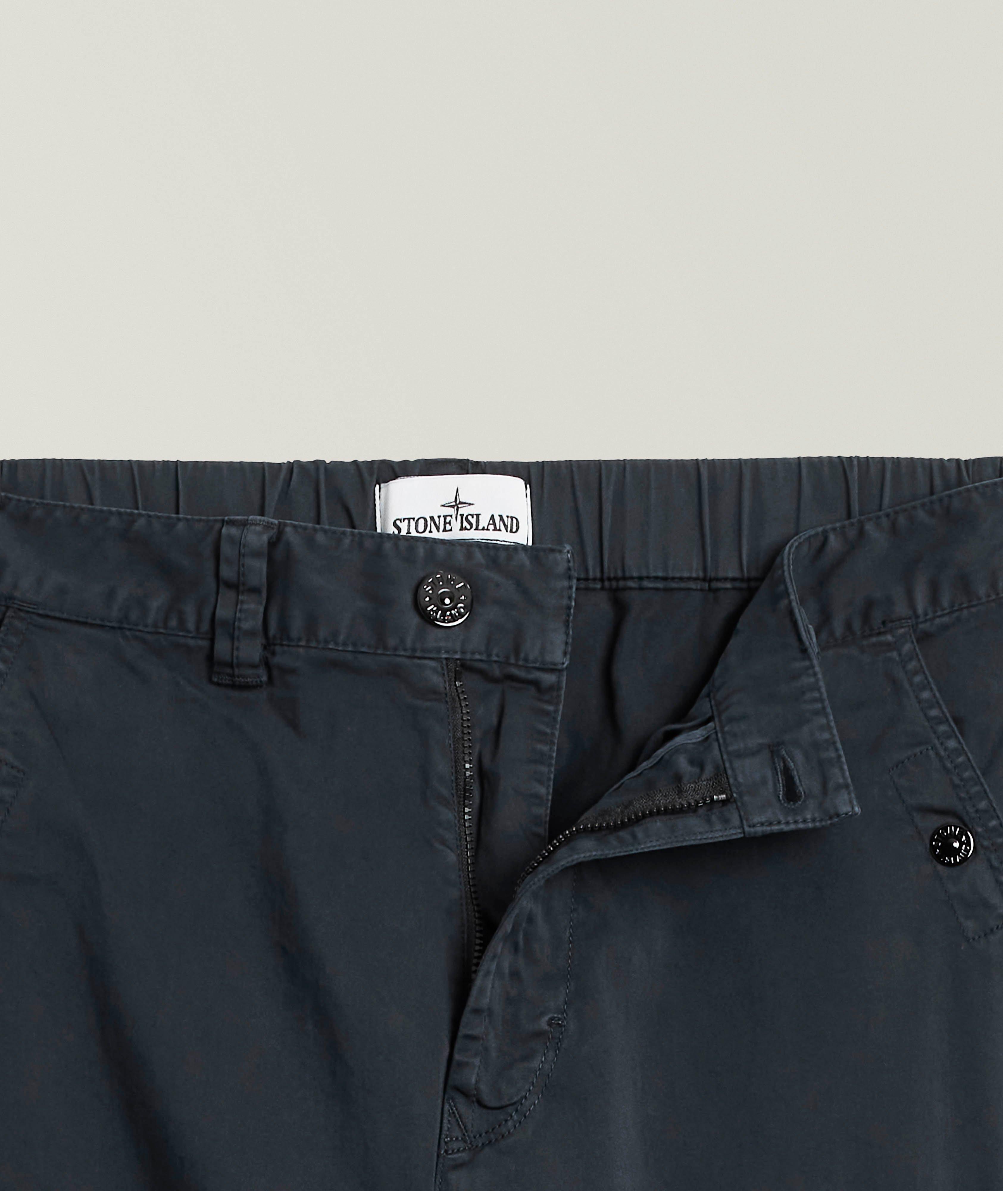 Pantalon cargo en coton extensible image 1