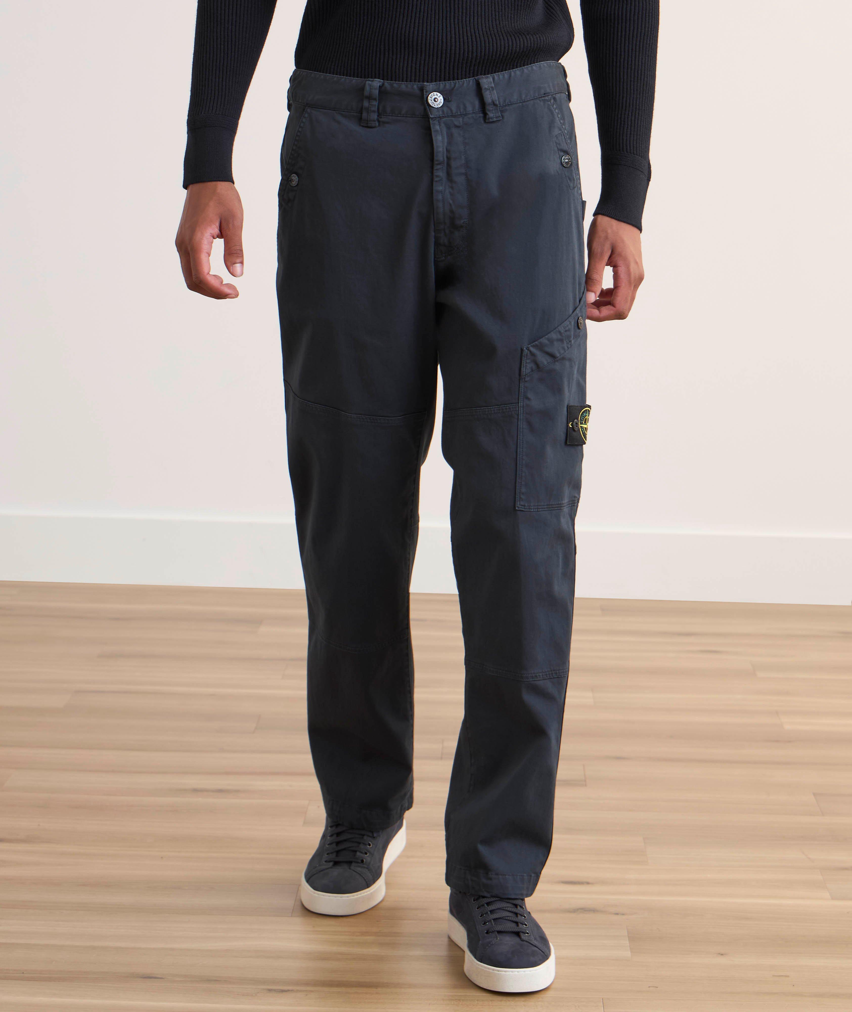 Pantalon cargo en coton extensible image 2
