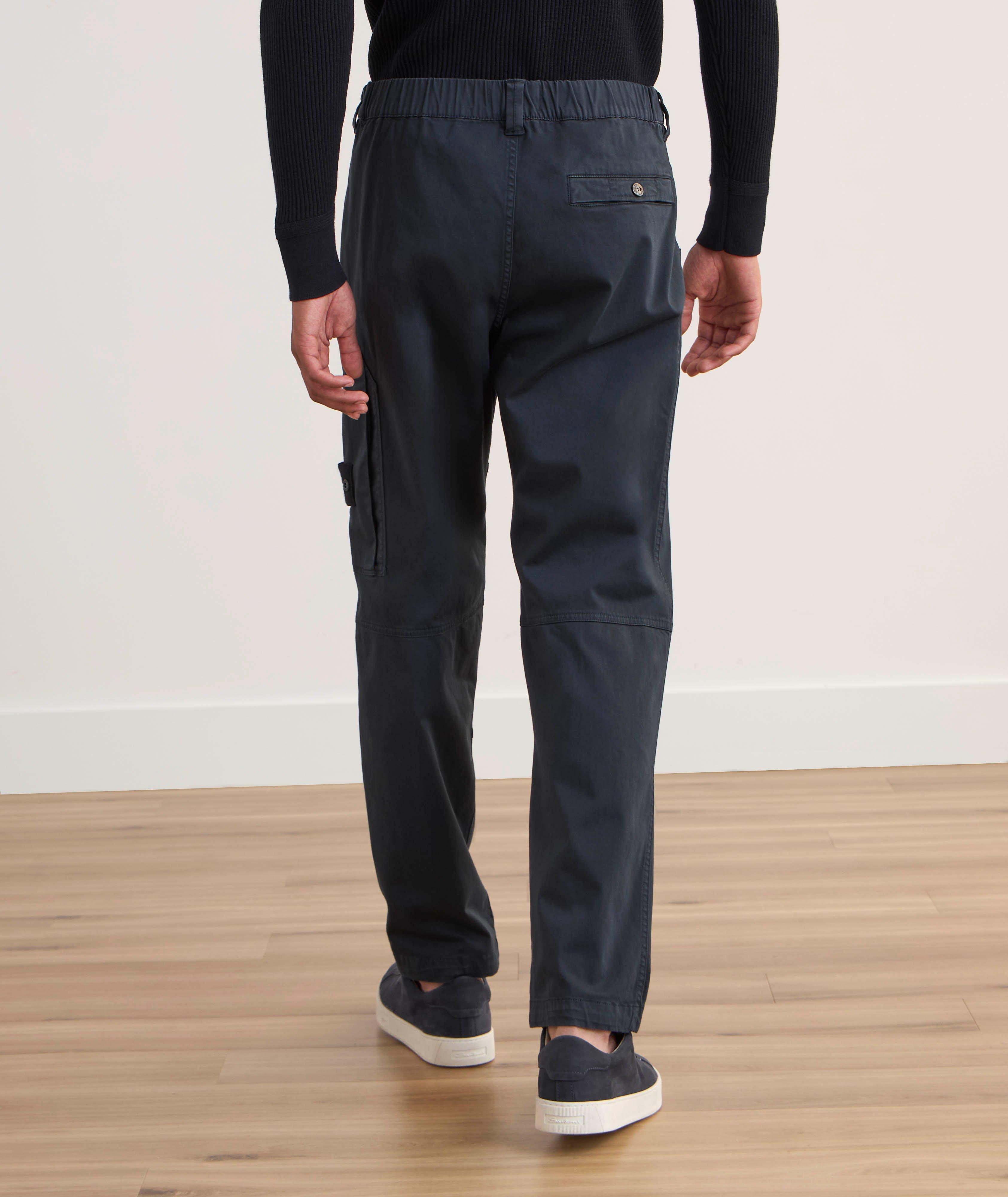 Pantalon cargo en coton extensible image 3