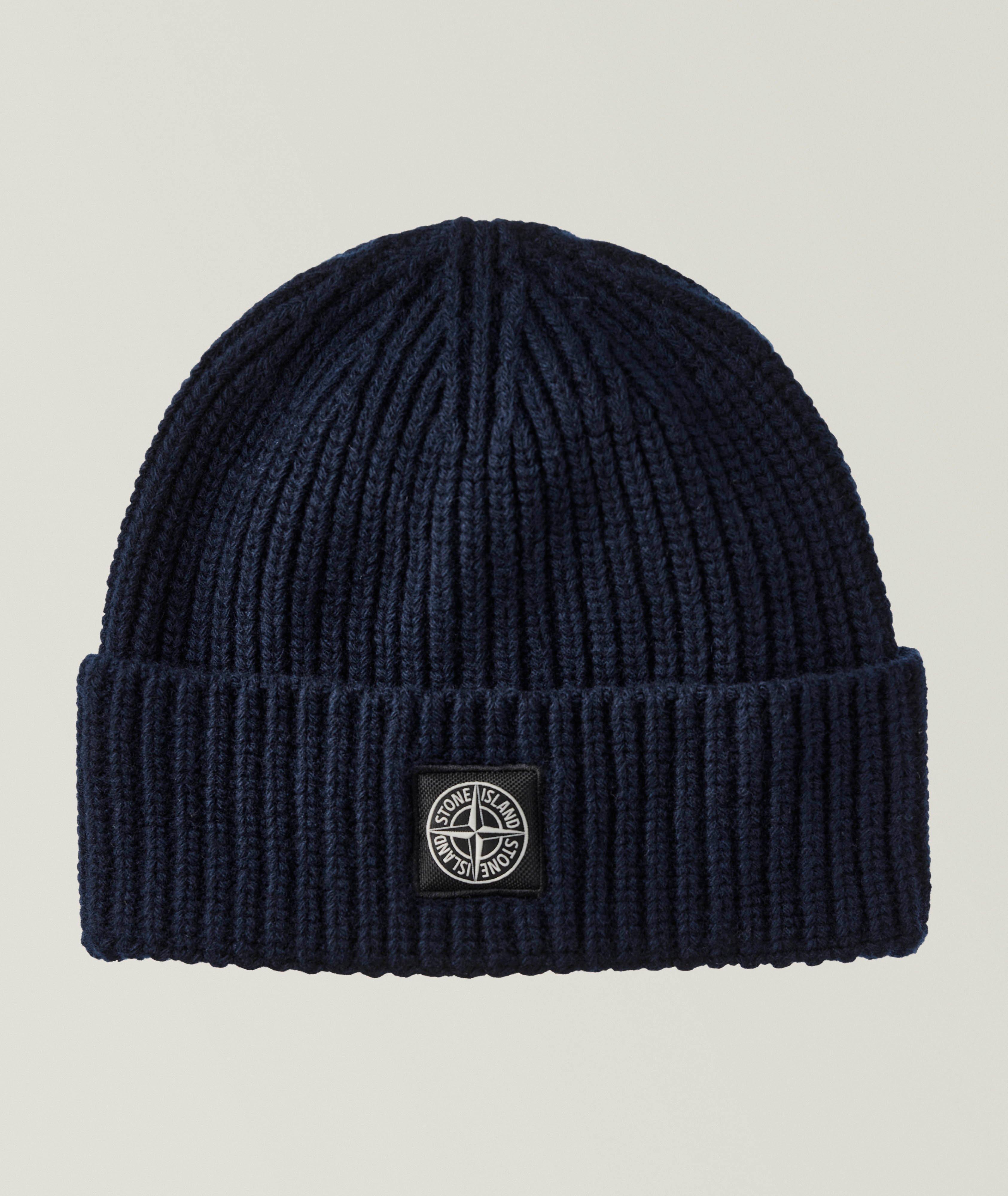 Tuque en tricot côtelé de laine image 0