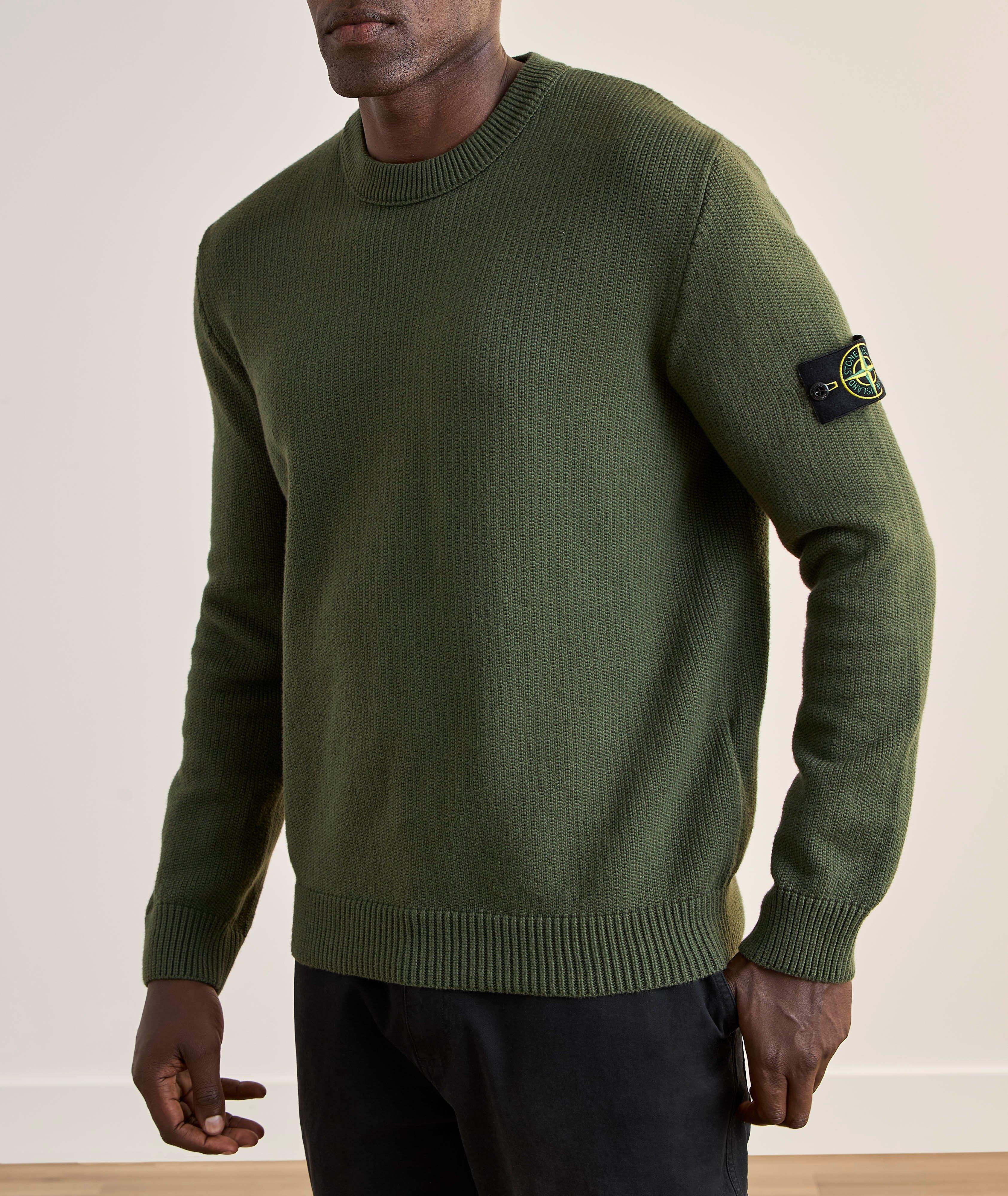Cotton-Blend Crewneck Sweater image 1