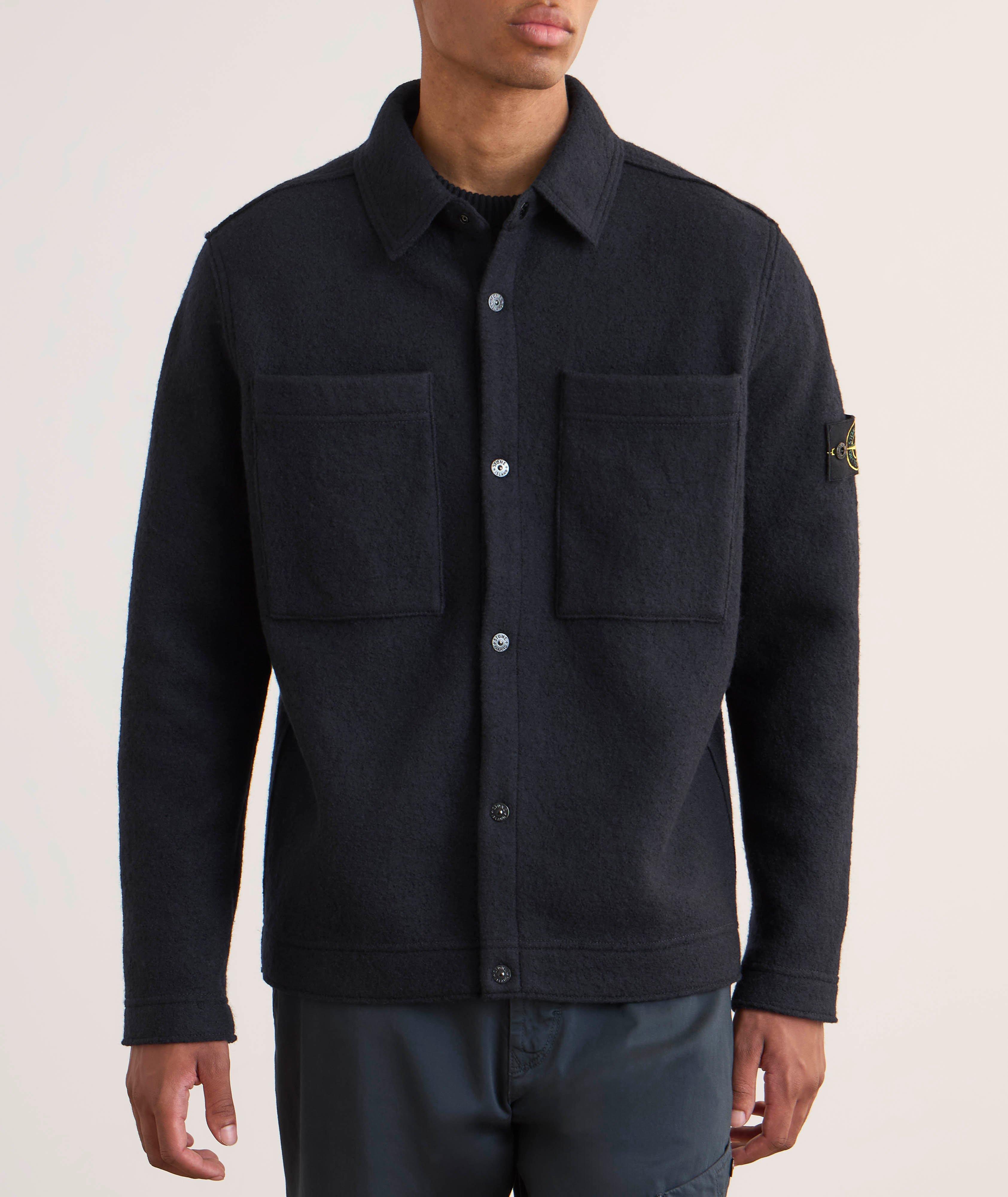 Veste chemise en feutre de laine image 1