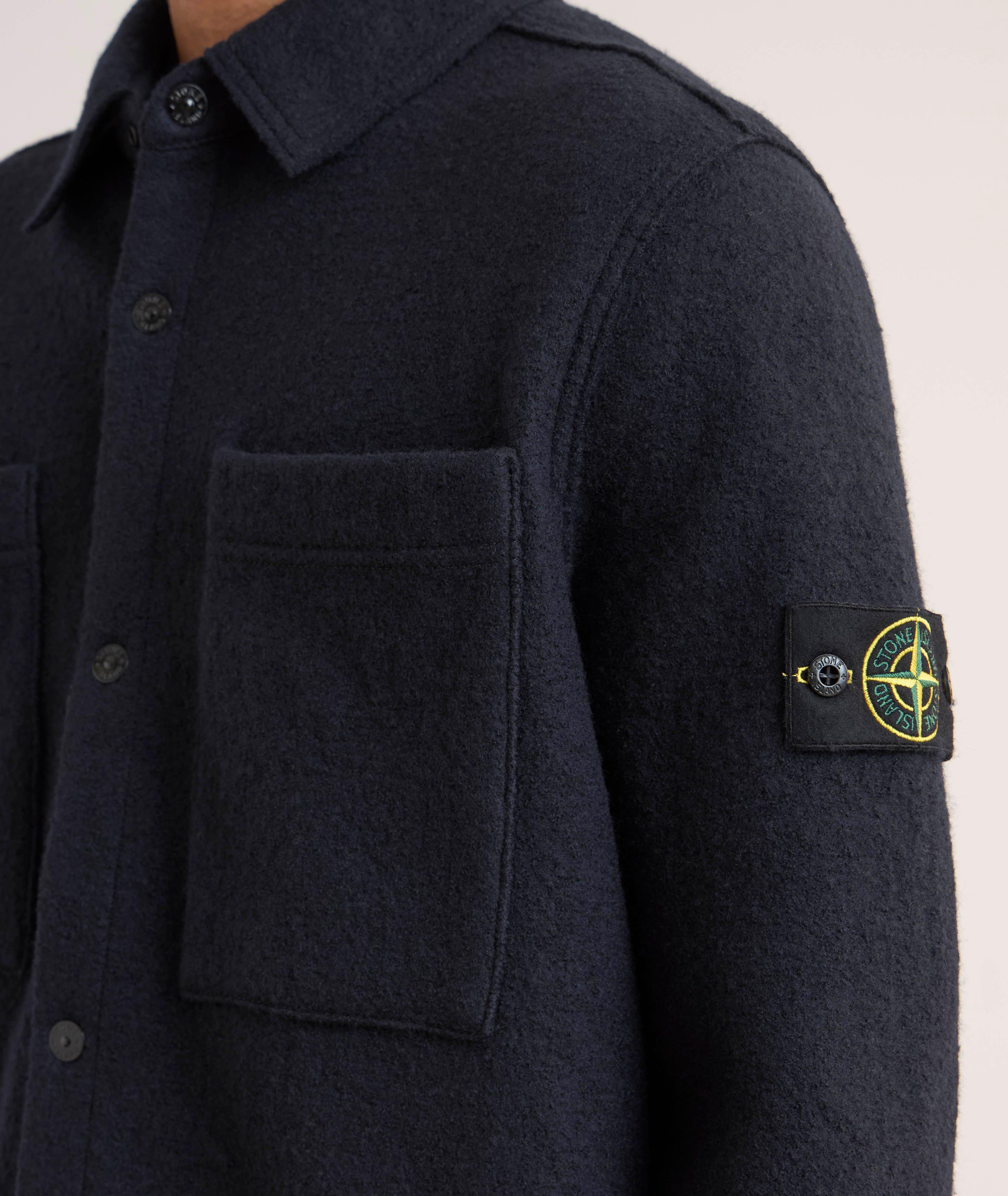 Veste chemise en feutre de laine image 3