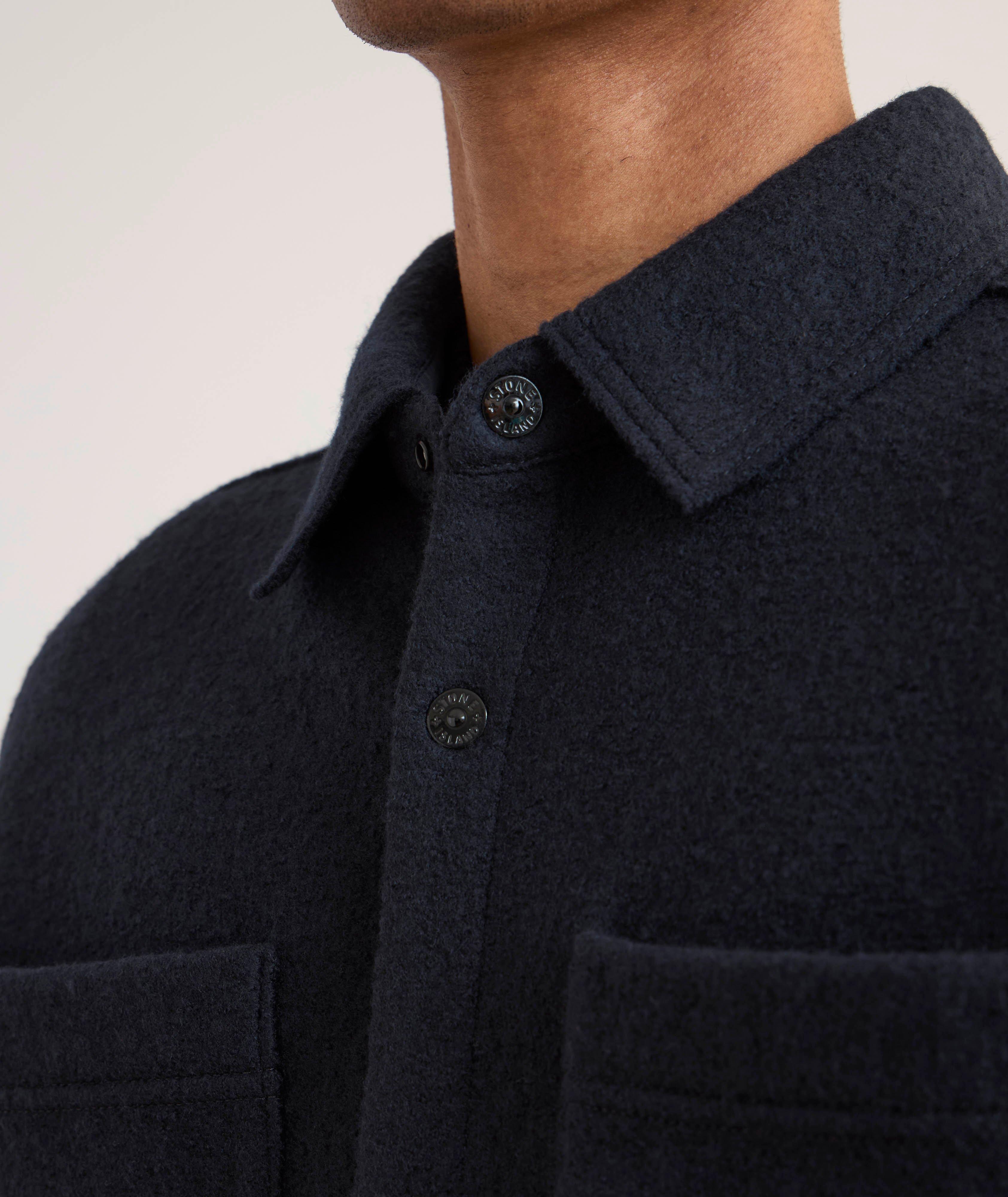 Veste chemise en feutre de laine image 4