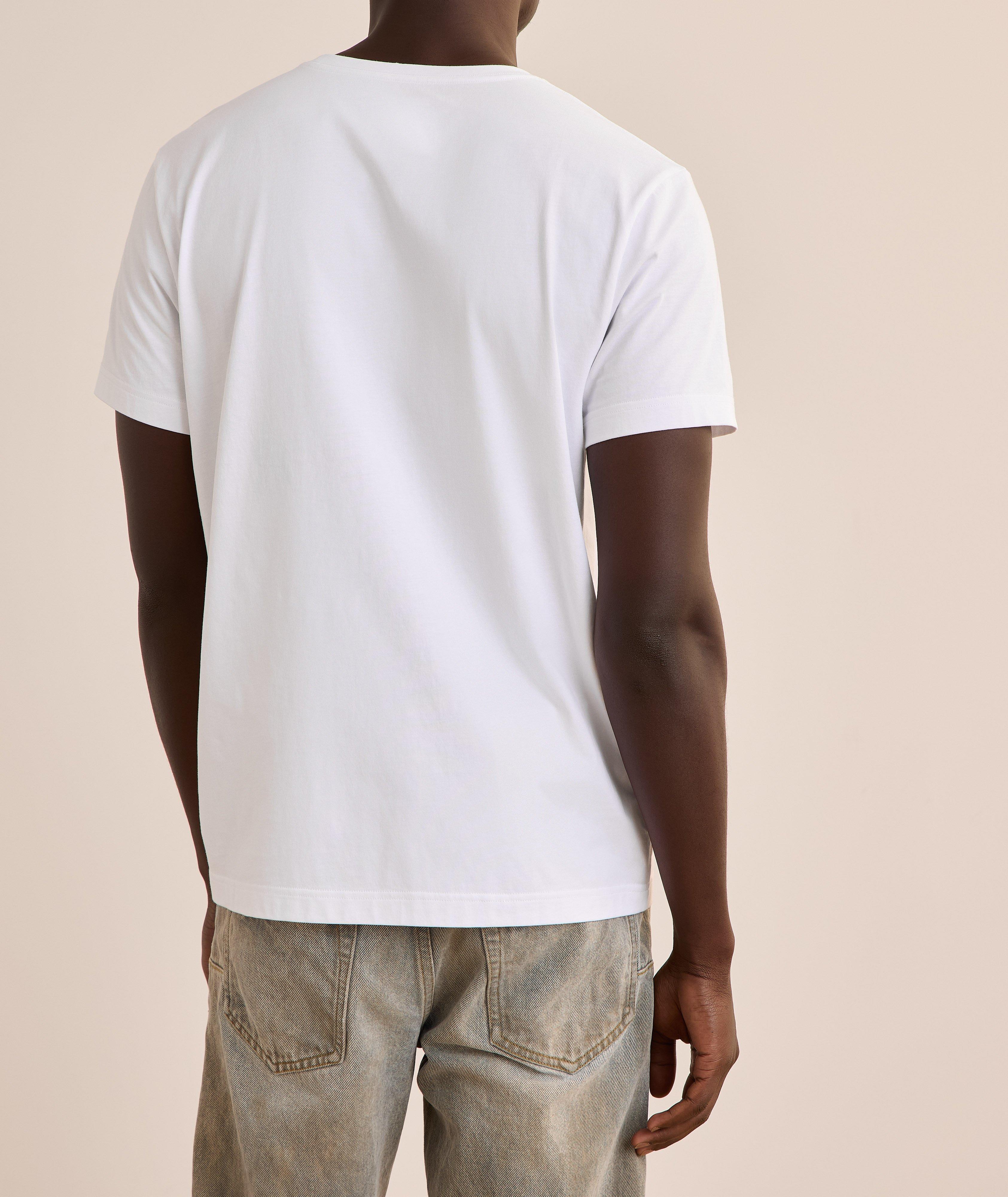 T-shirt en coton avec logo cursif image 2