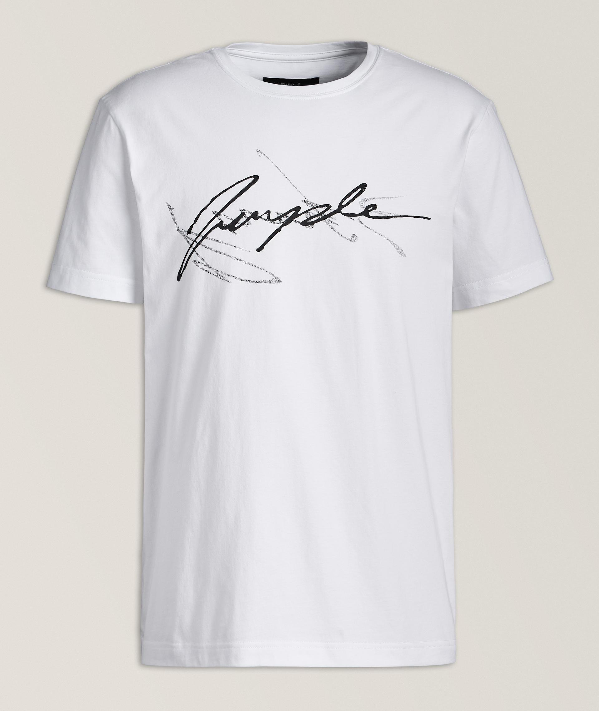 Cursive Logo Cotton T-Shirt image 0