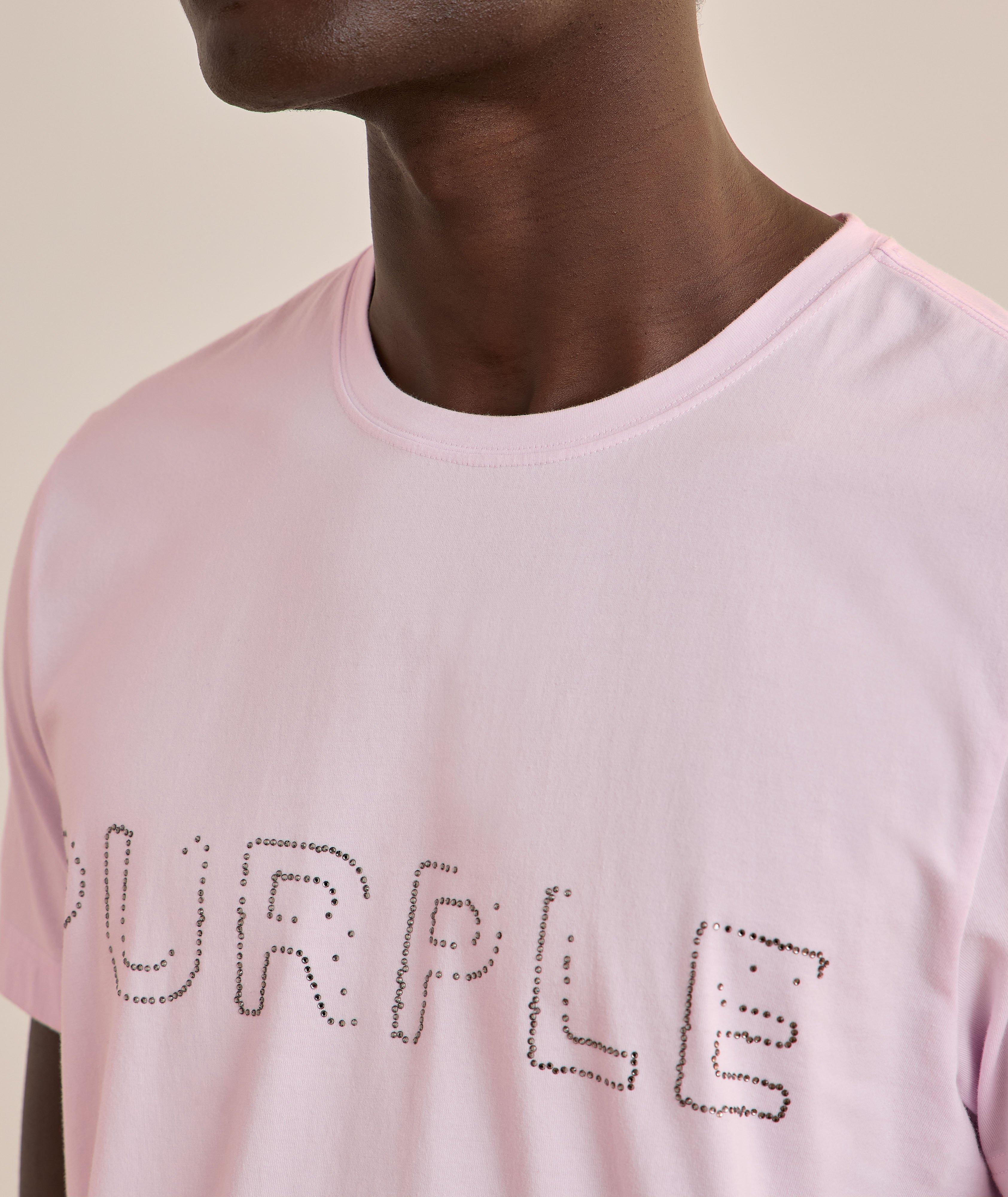 T-shirt en coton avec logo de strass image 3