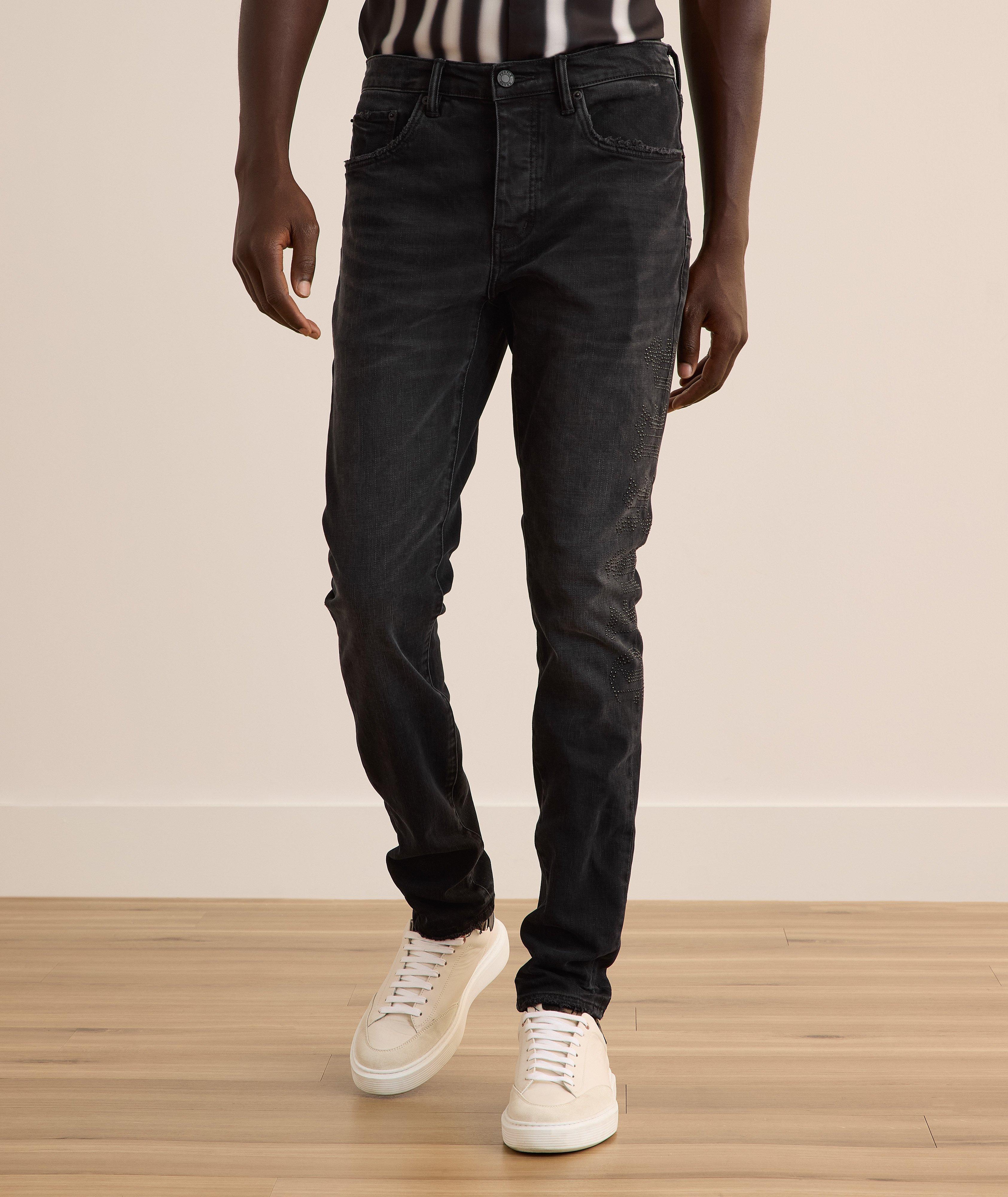 P001 Crystal Wordmark Skinny Jeans image 2