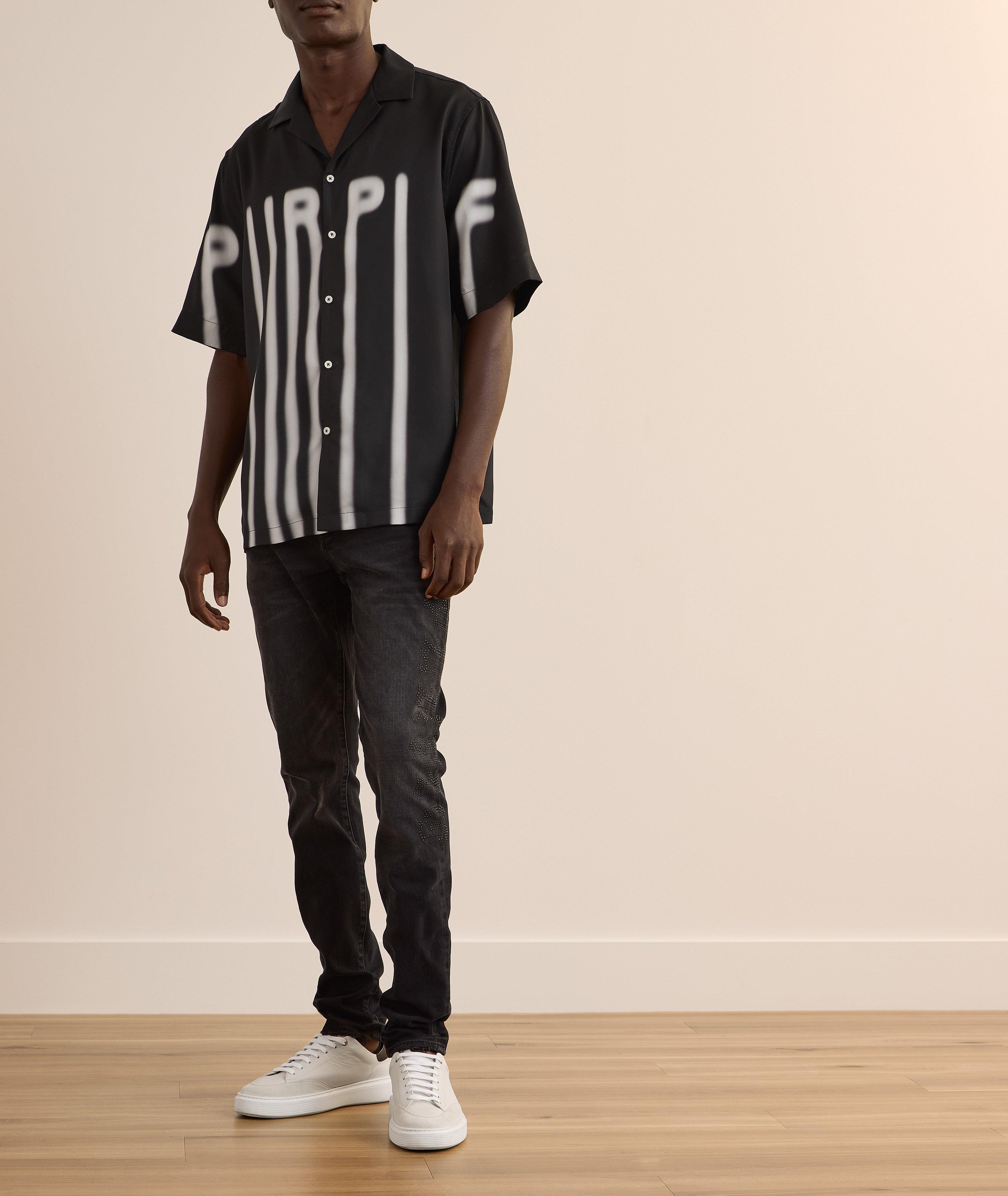 P001 Crystal Wordmark Skinny Jeans image 5