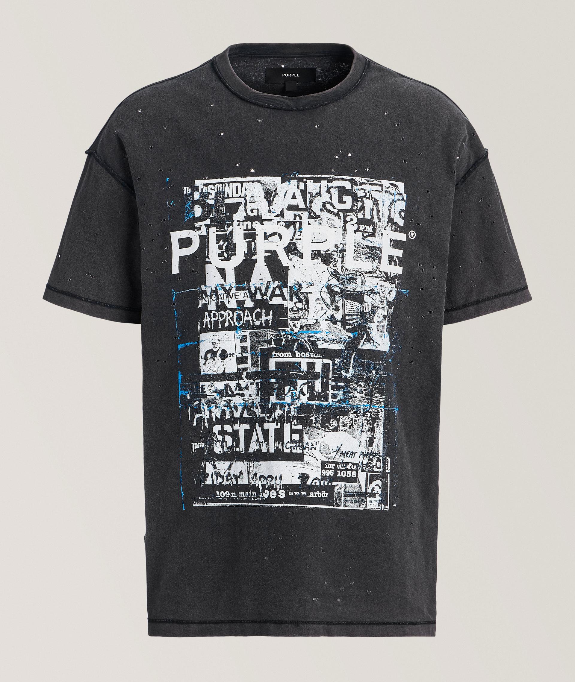 T-shirt à détail graphique avec coutures inversées image 0