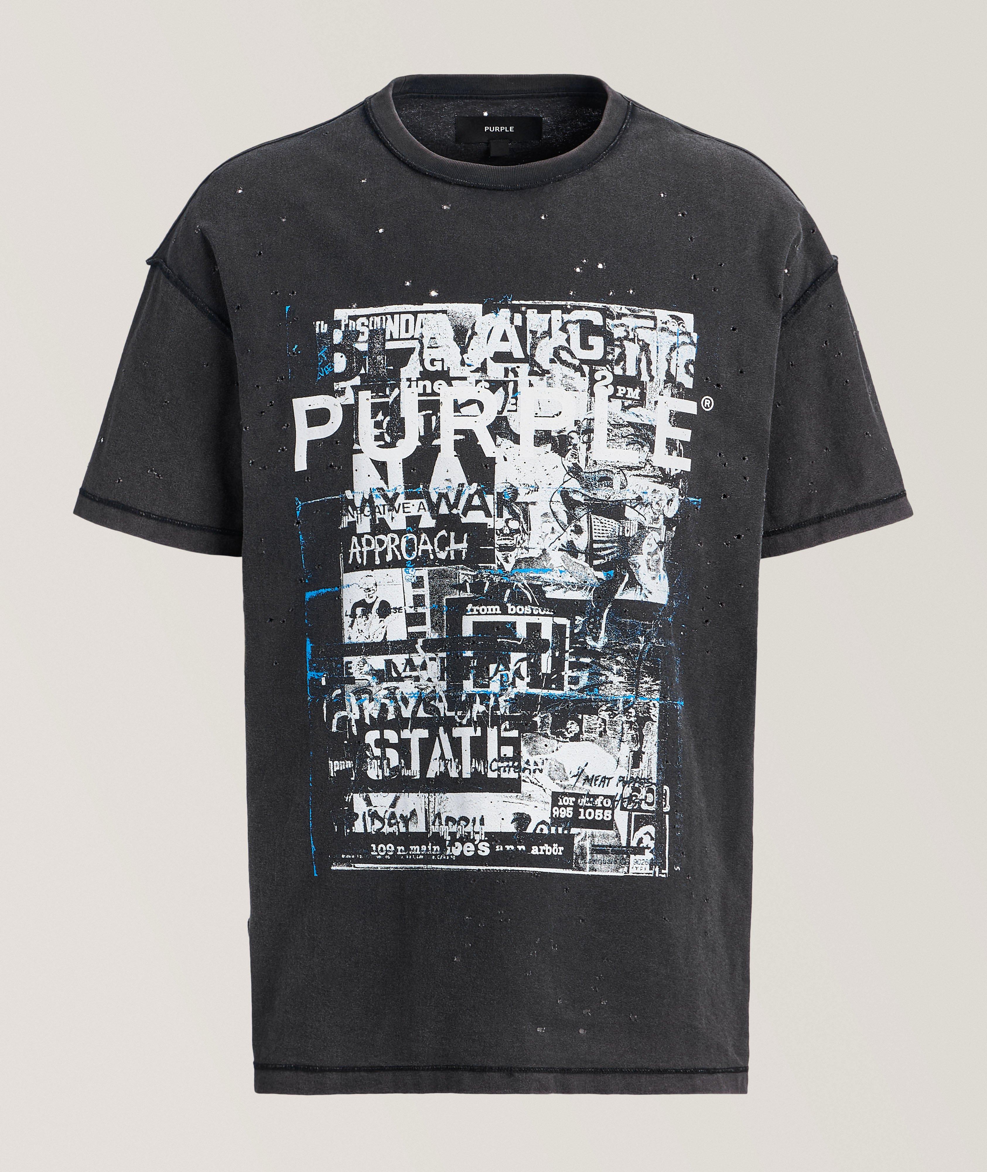 Distressed Inside-Out-Seams Graphic T-Shirt image 0