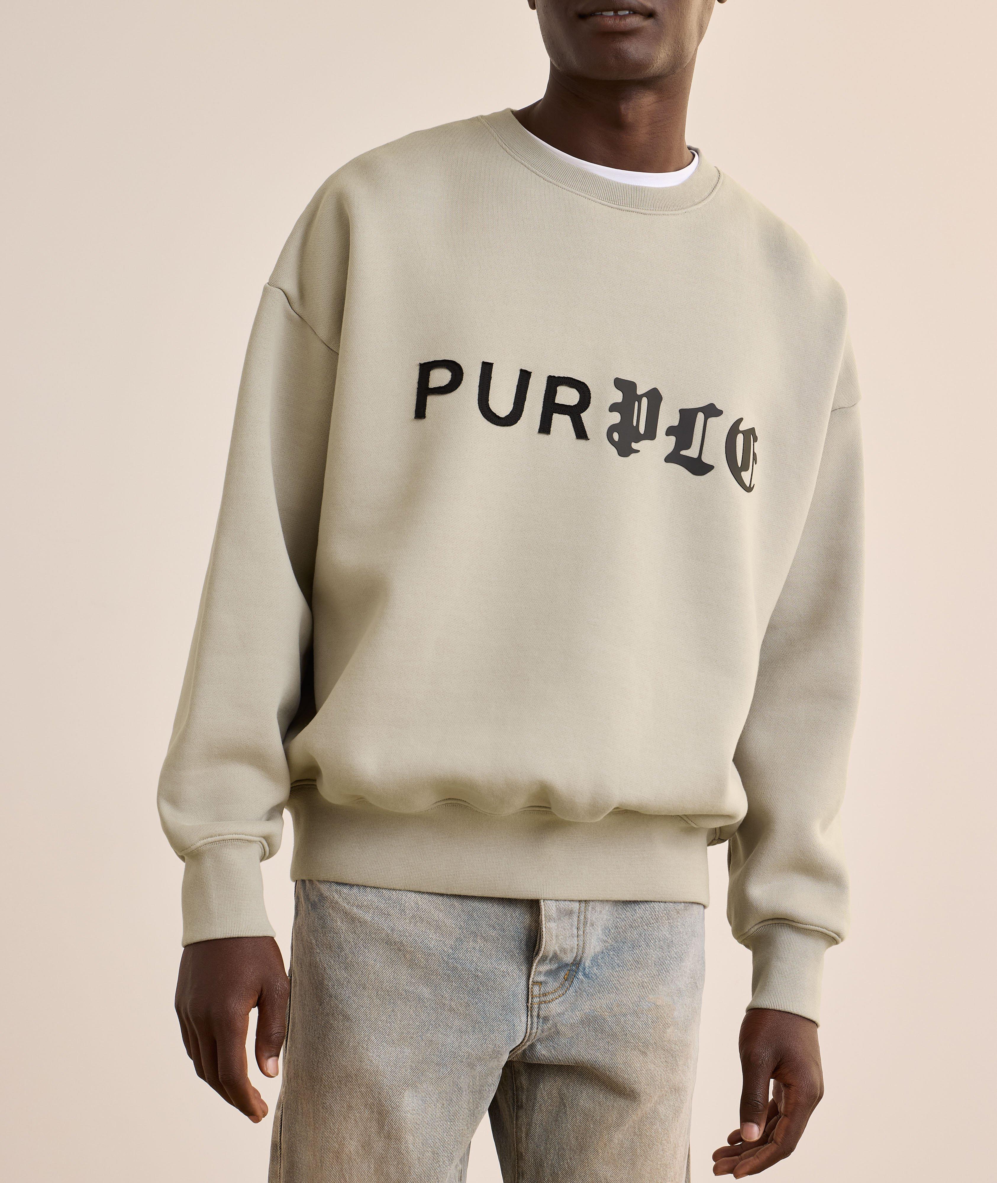 Pull en coton avec logo irrégulier image 1