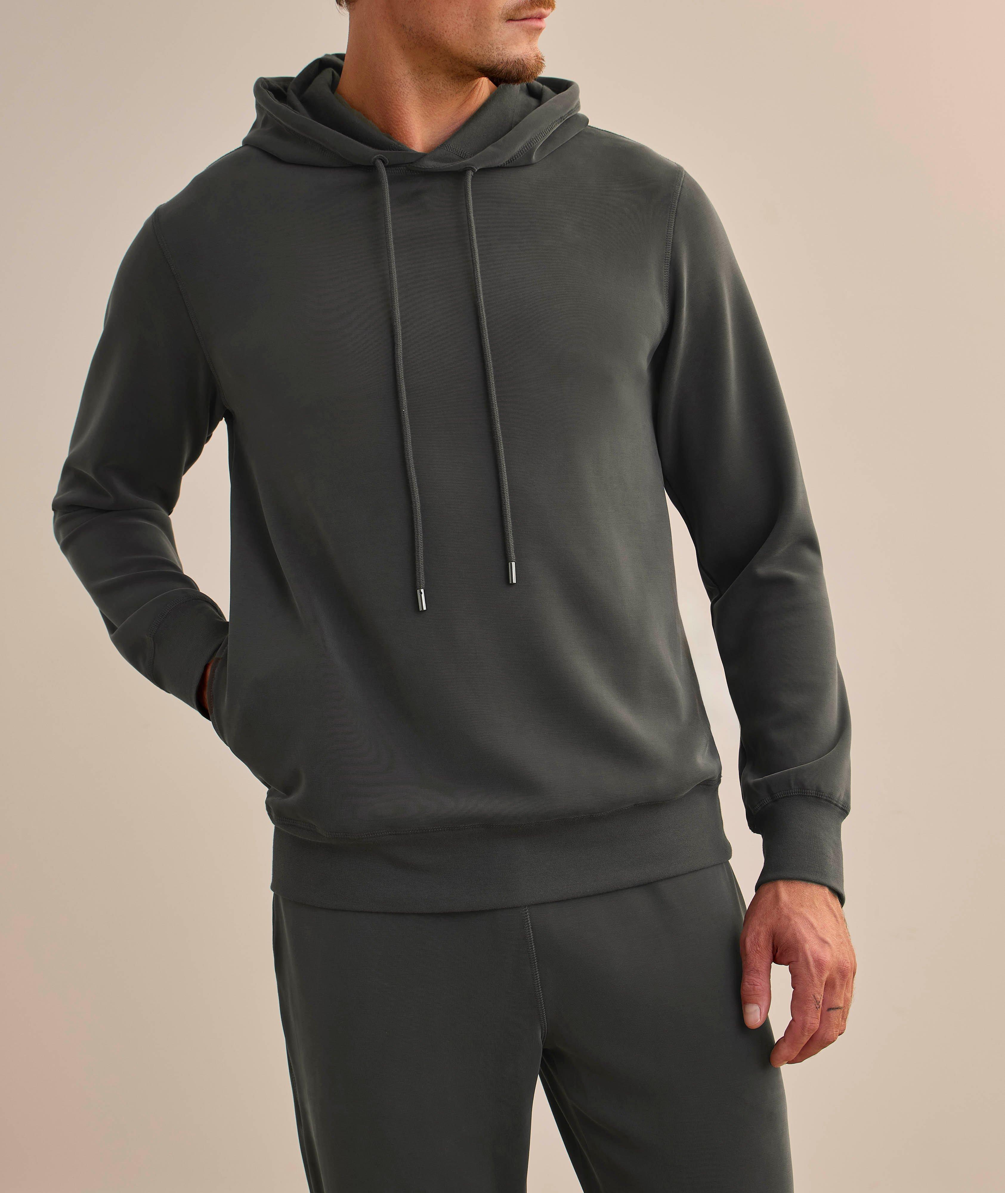 Sweat à capuche en mélange de modal extensible Supersoft image 1