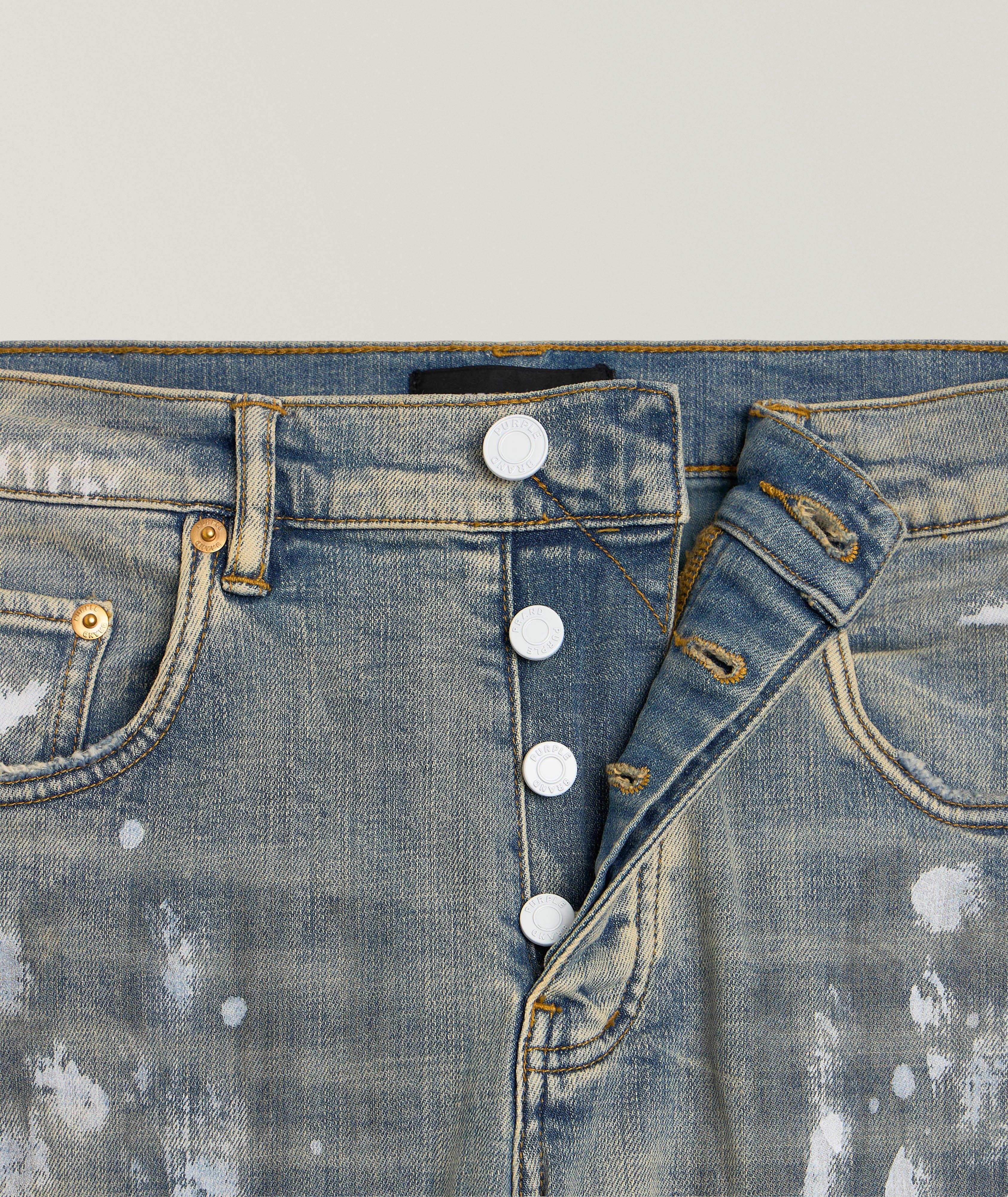 P001 Lia Paint Blowout Skinny Jeans image 1
