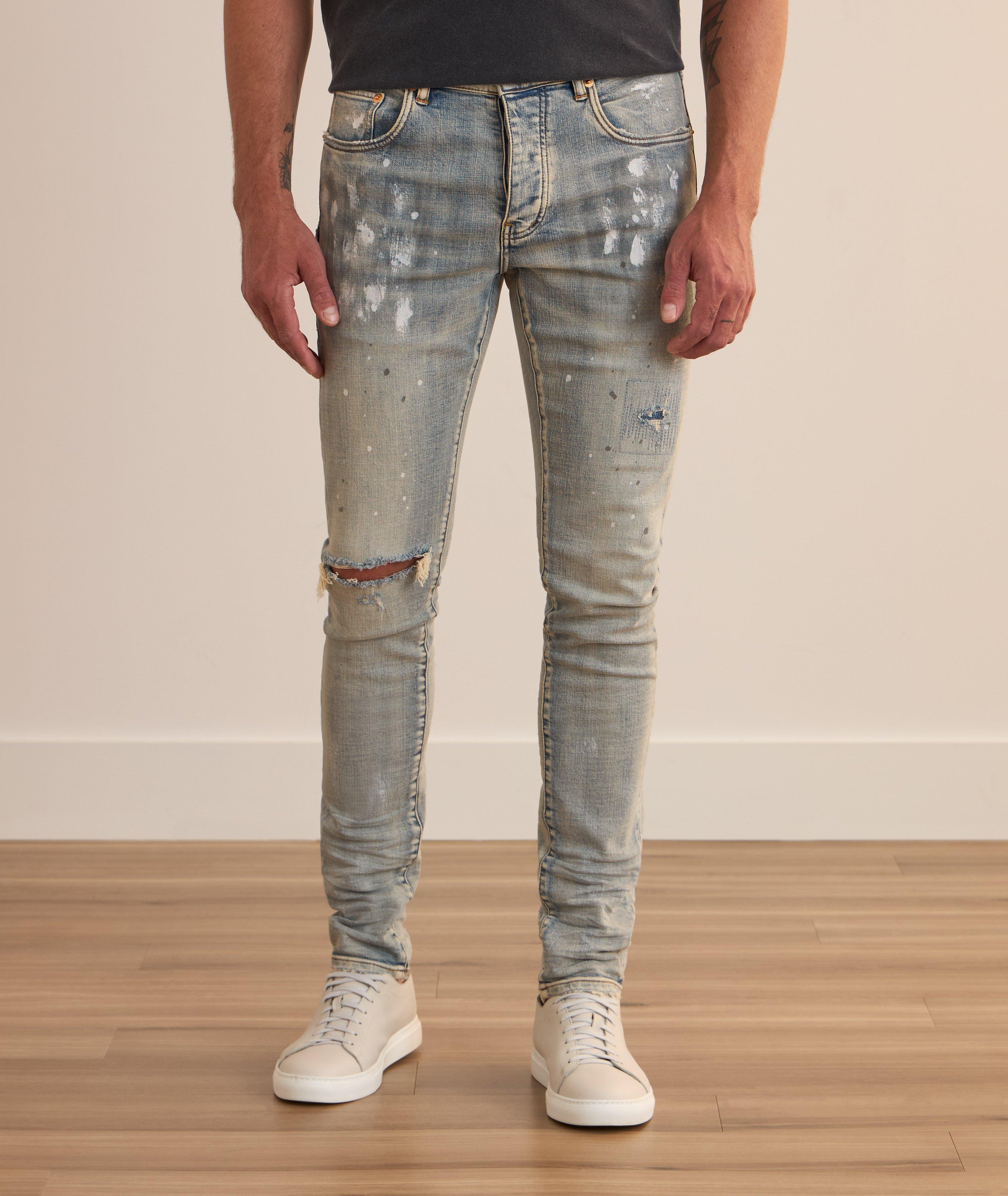 P001 Lia Paint Blowout Skinny Jeans image 1