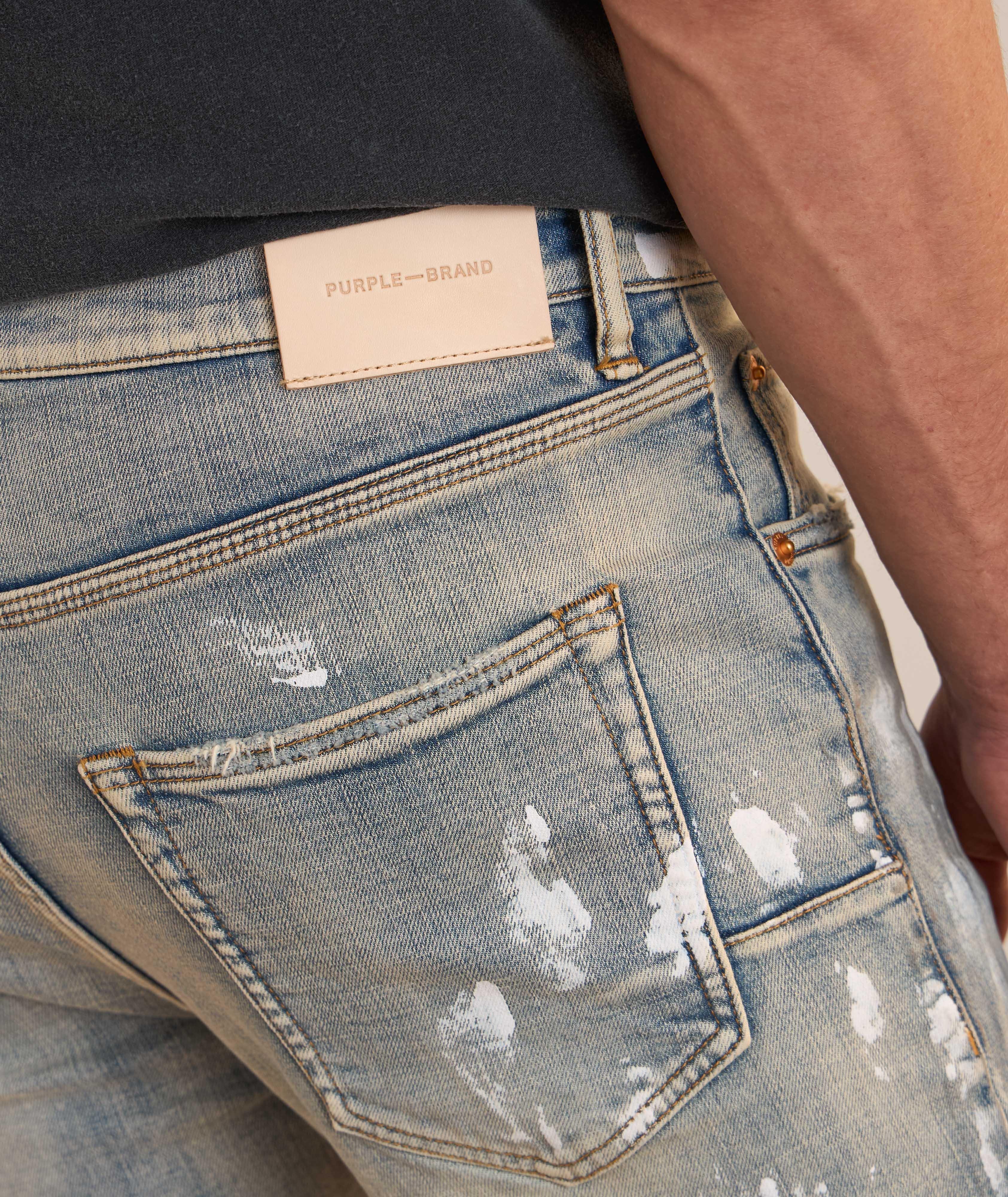 P001 Lia Paint Blowout Skinny Jeans image 3