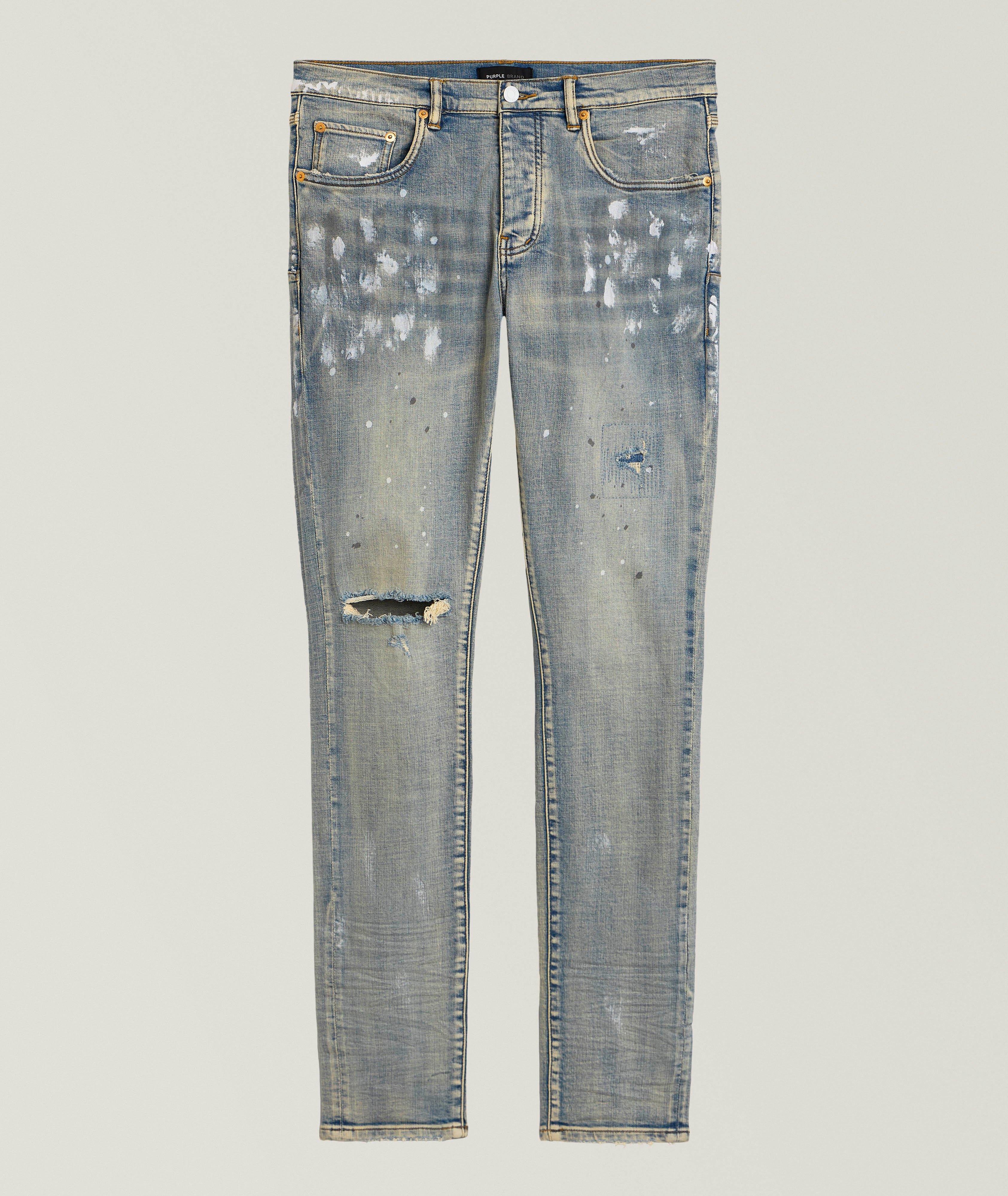 P001 Lia Paint Blowout Skinny Jeans image 0