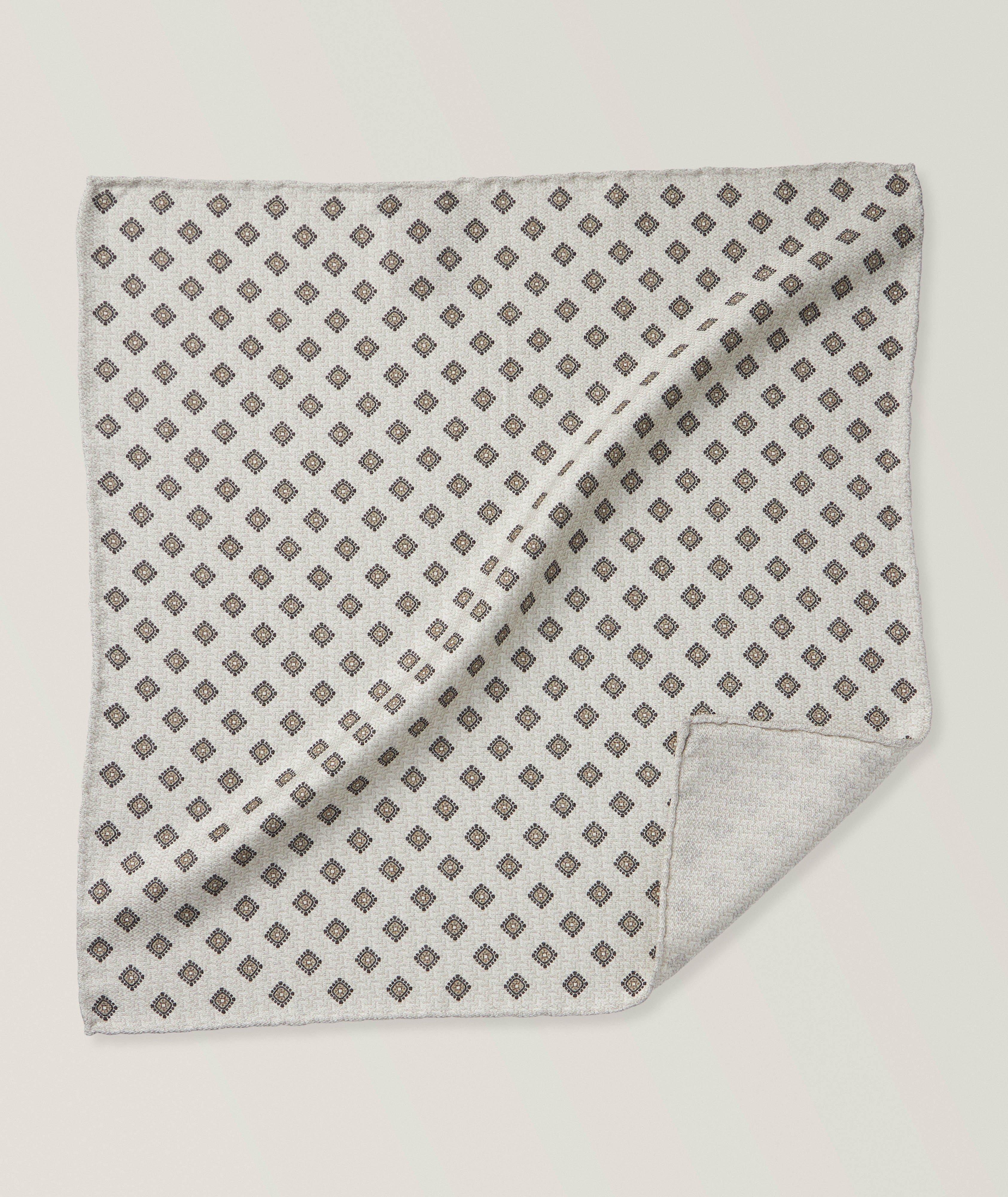 Reversible Medallion-Neat Pocket Square image 0