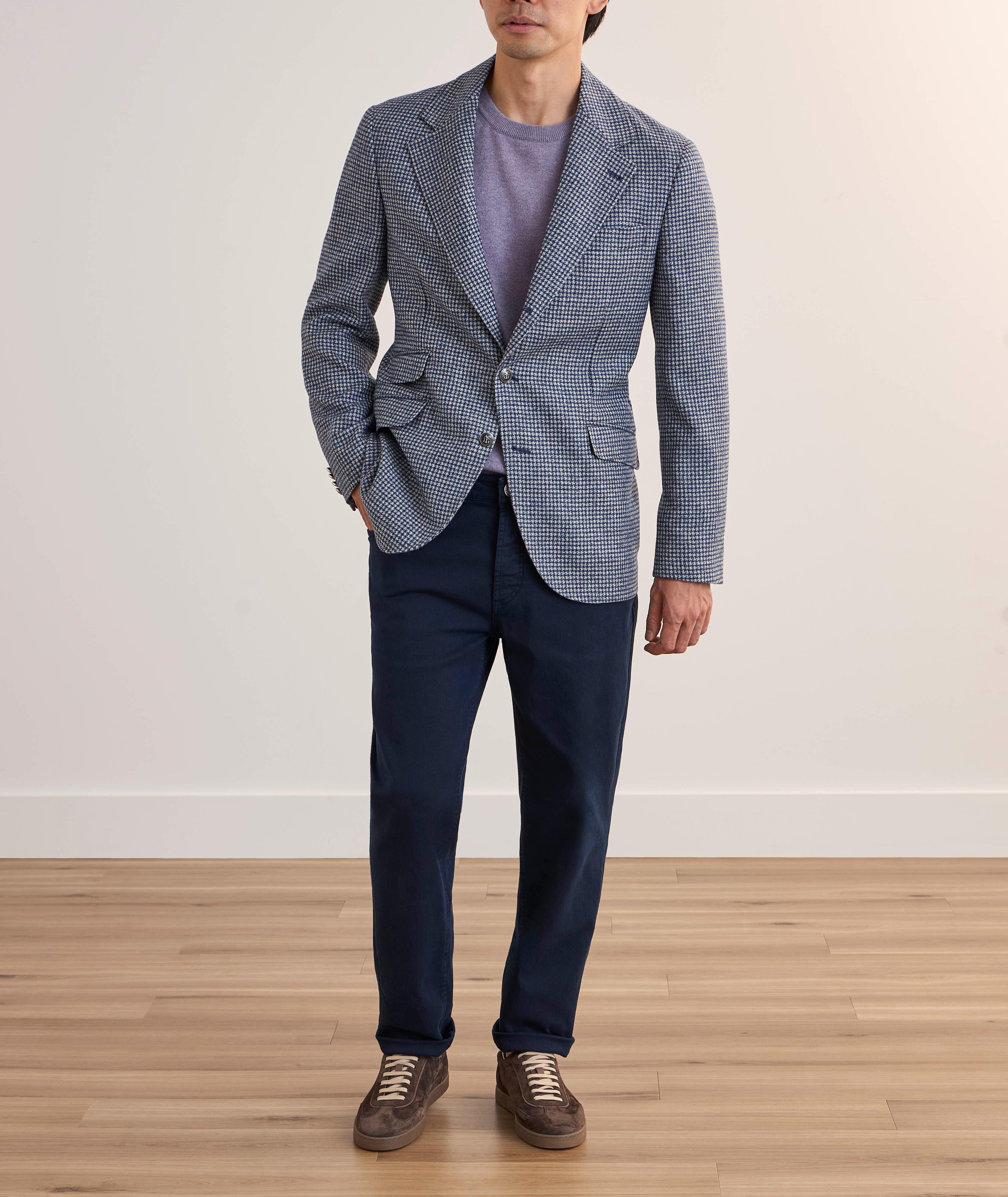 Houndstooth Wool-Alpaca Sport Jacket image 5