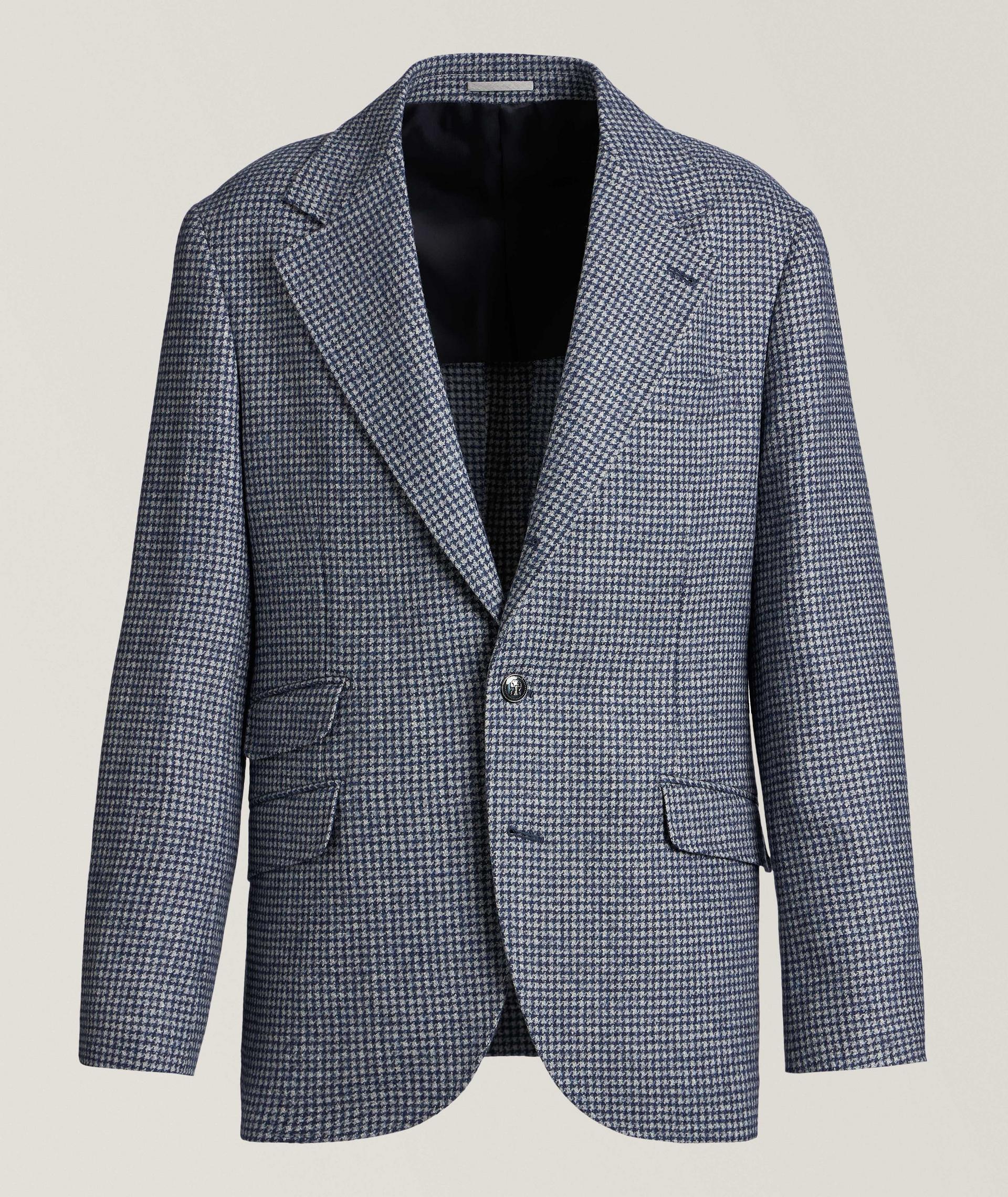 Houndstooth Wool-Alpaca Sport Jacket image 0