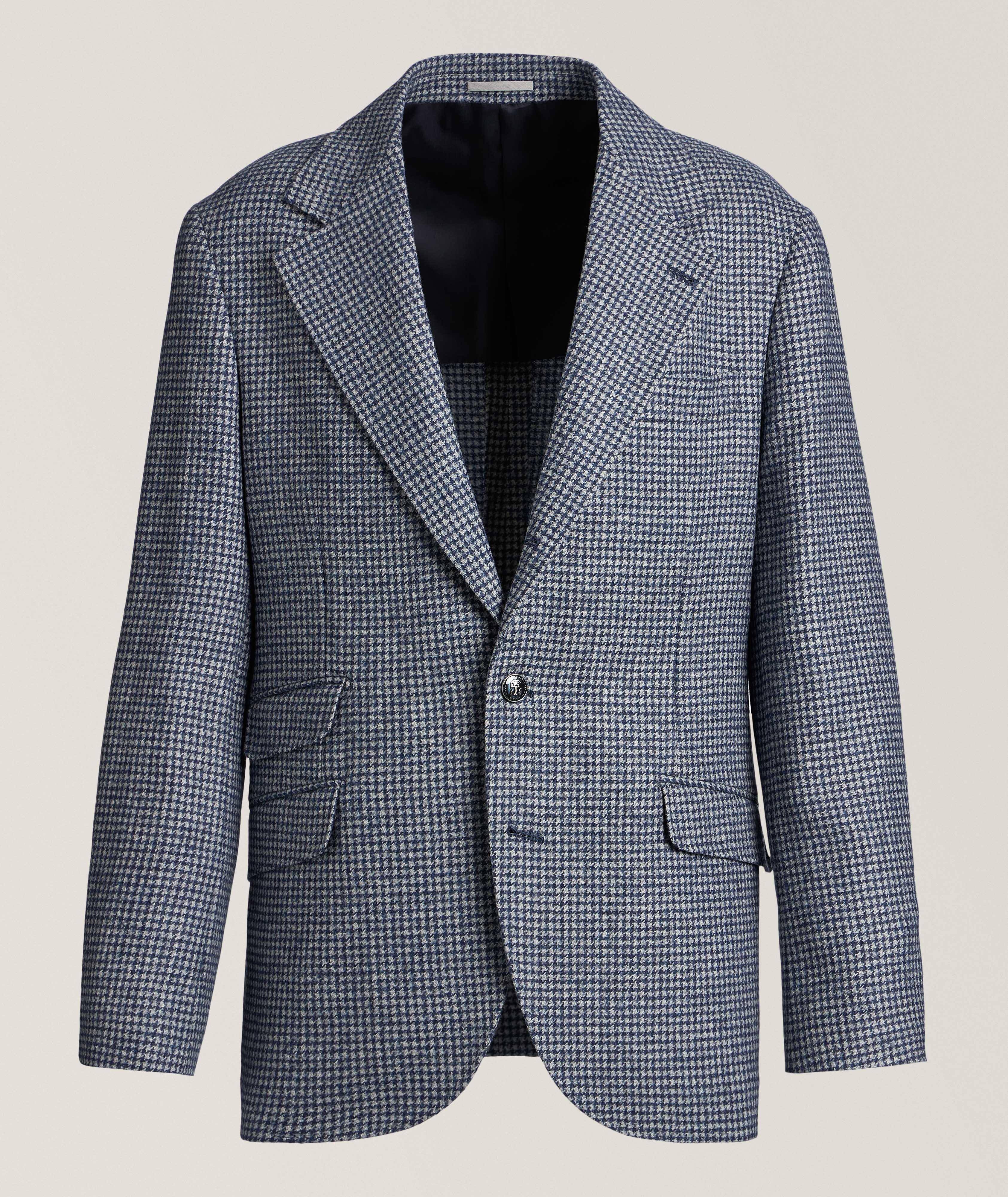 Houndstooth Wool-Alpaca Sport Jacket image 0