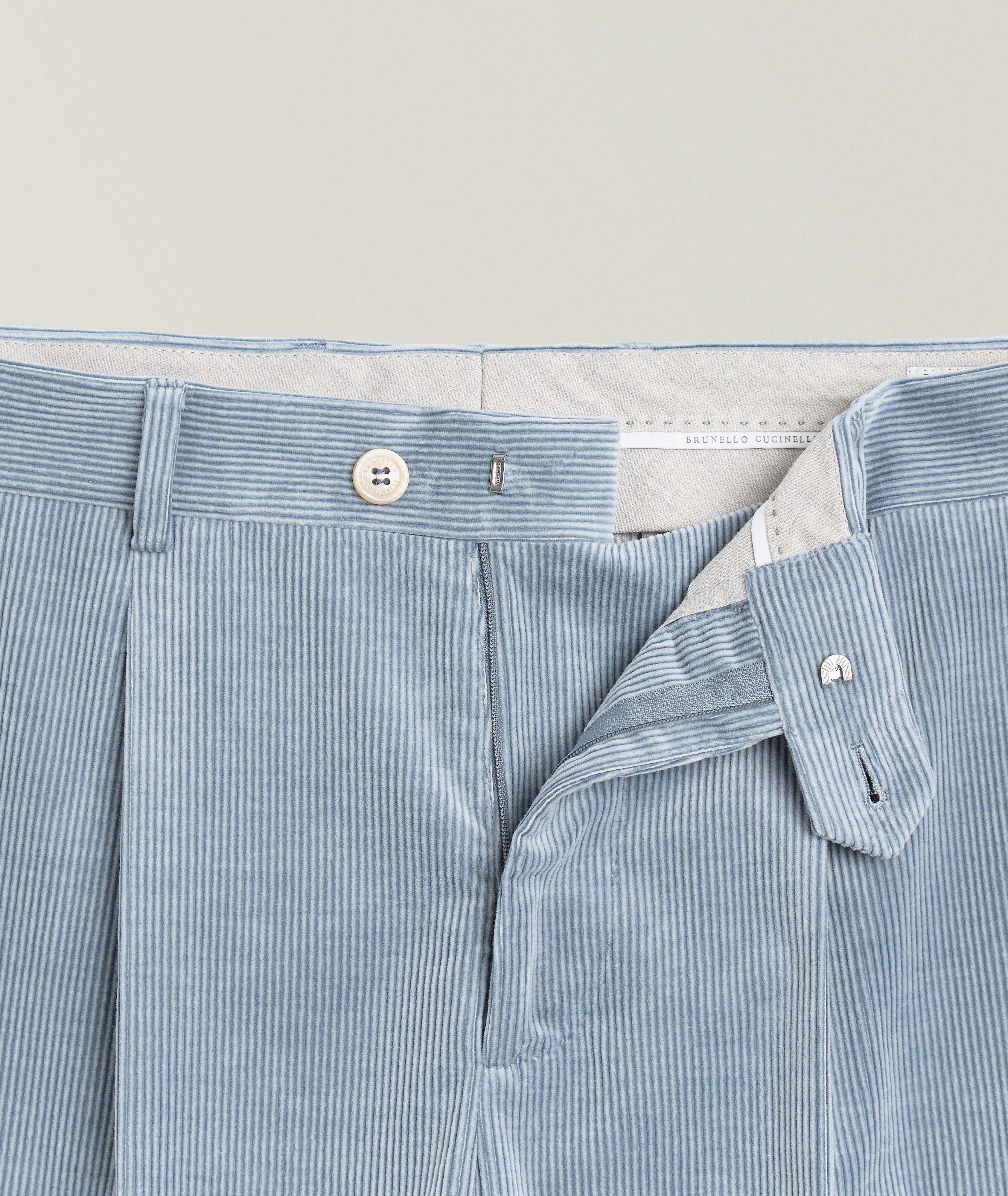 Pleated Corduroy Suit Pants image 5
