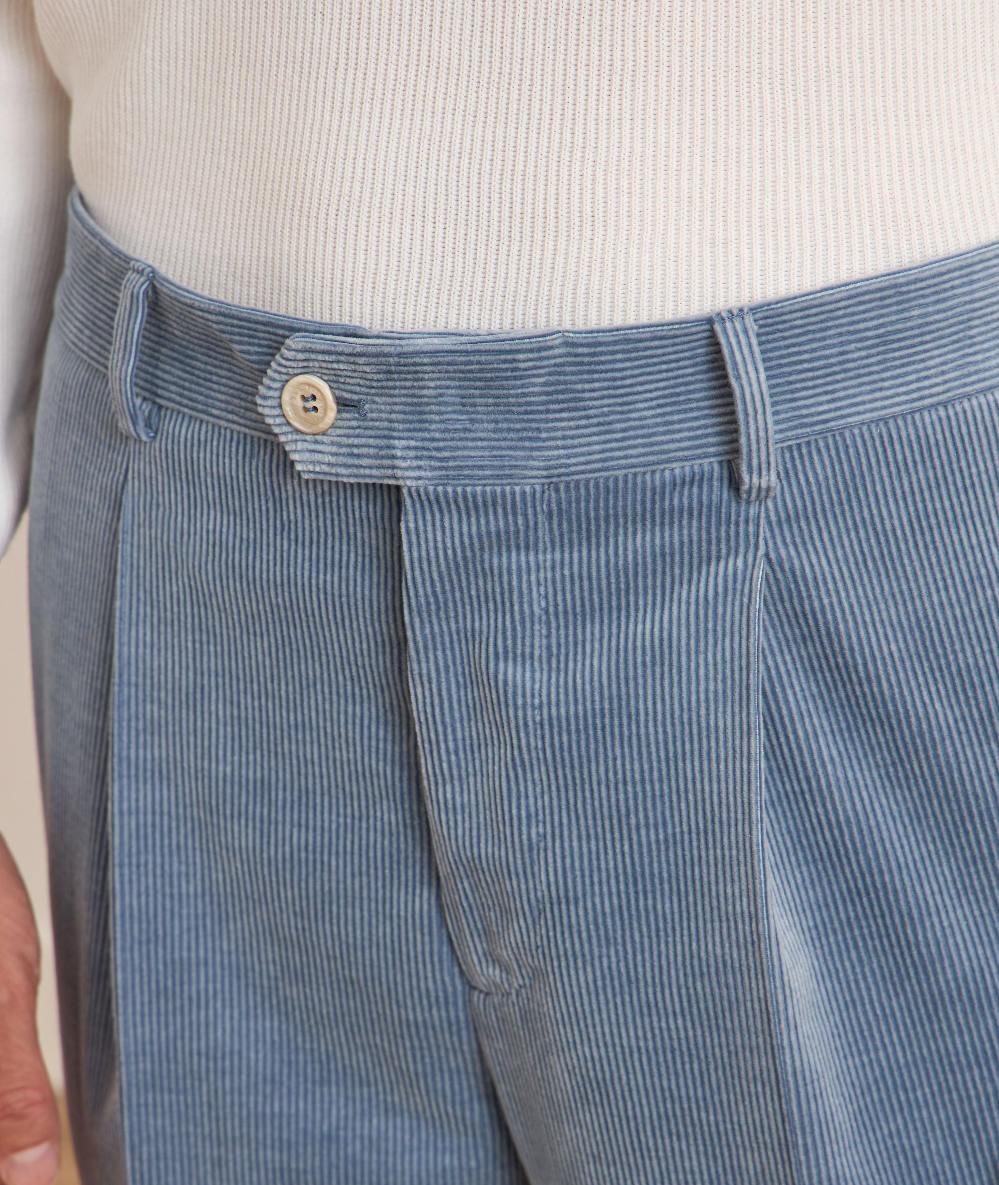 Pleated Corduroy Suit Pants image 3