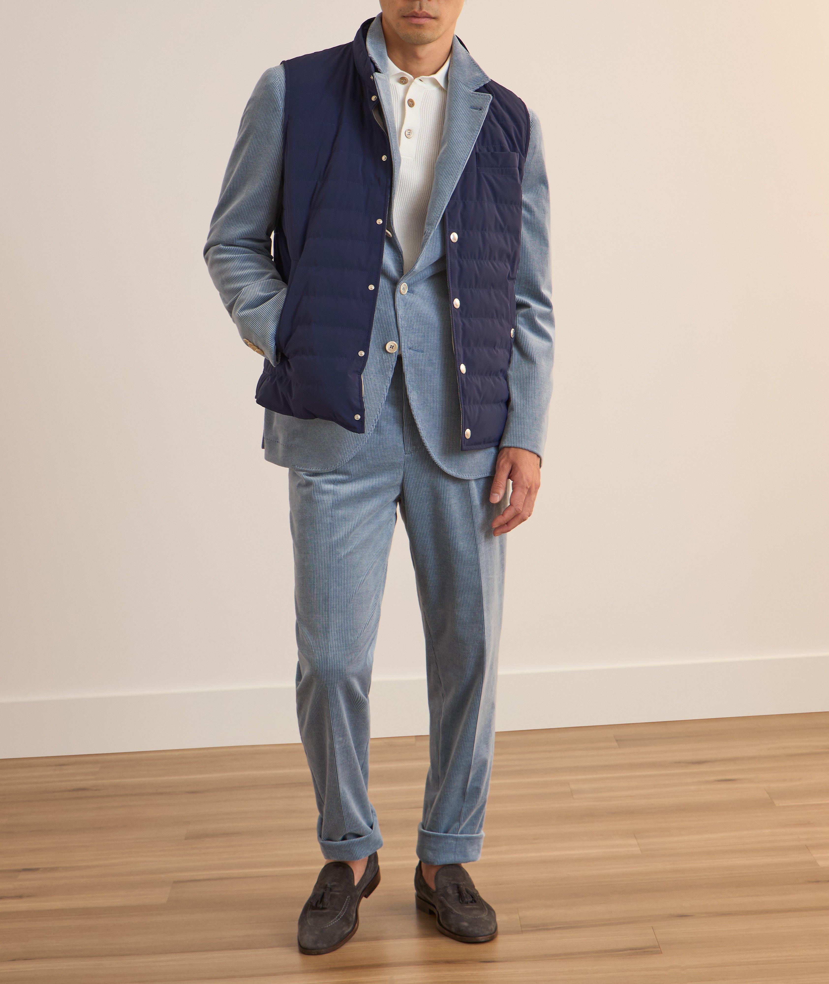 Pleated Corduroy Suit Pants image 4