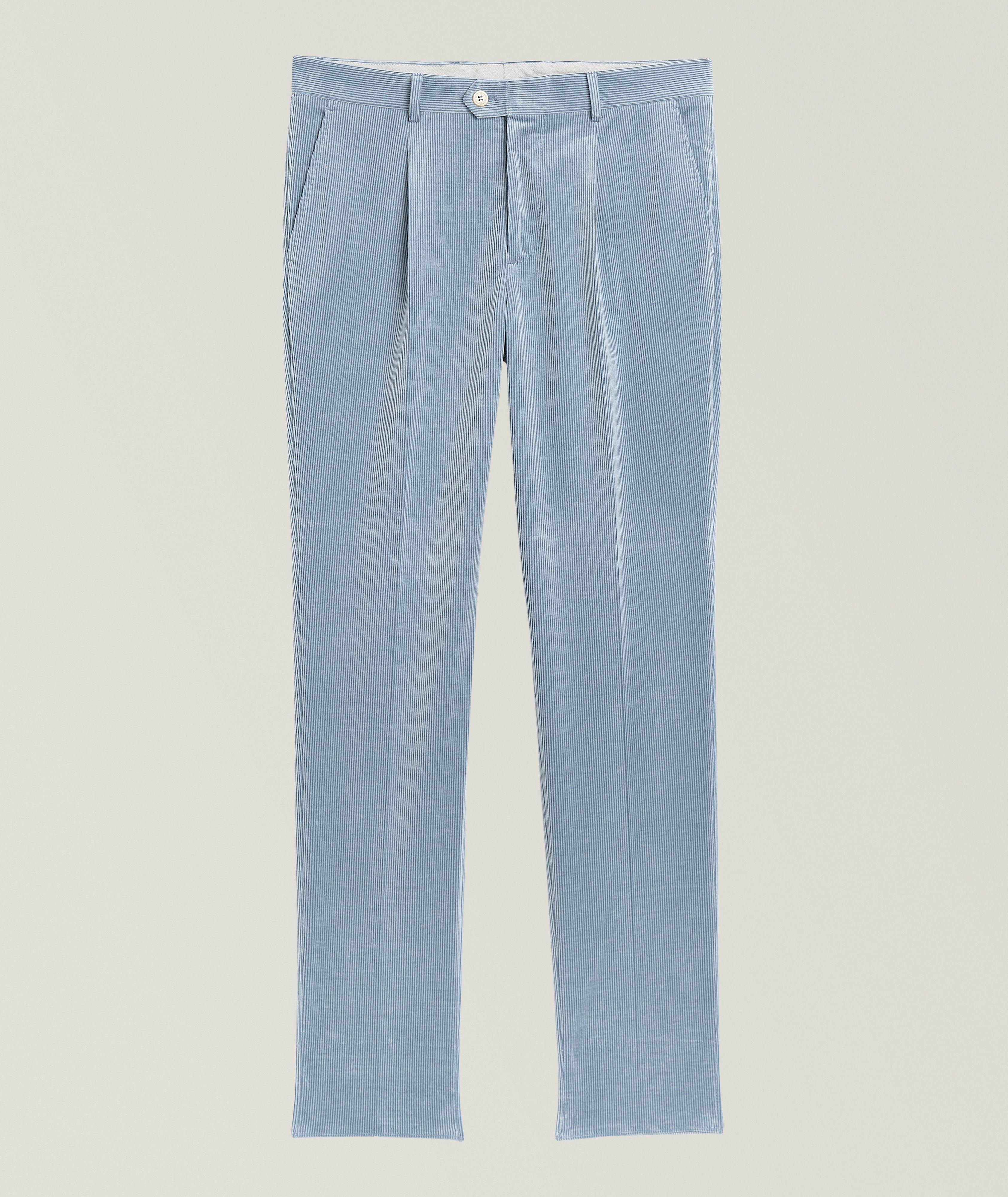 Pleated Corduroy Suit Pants image 0
