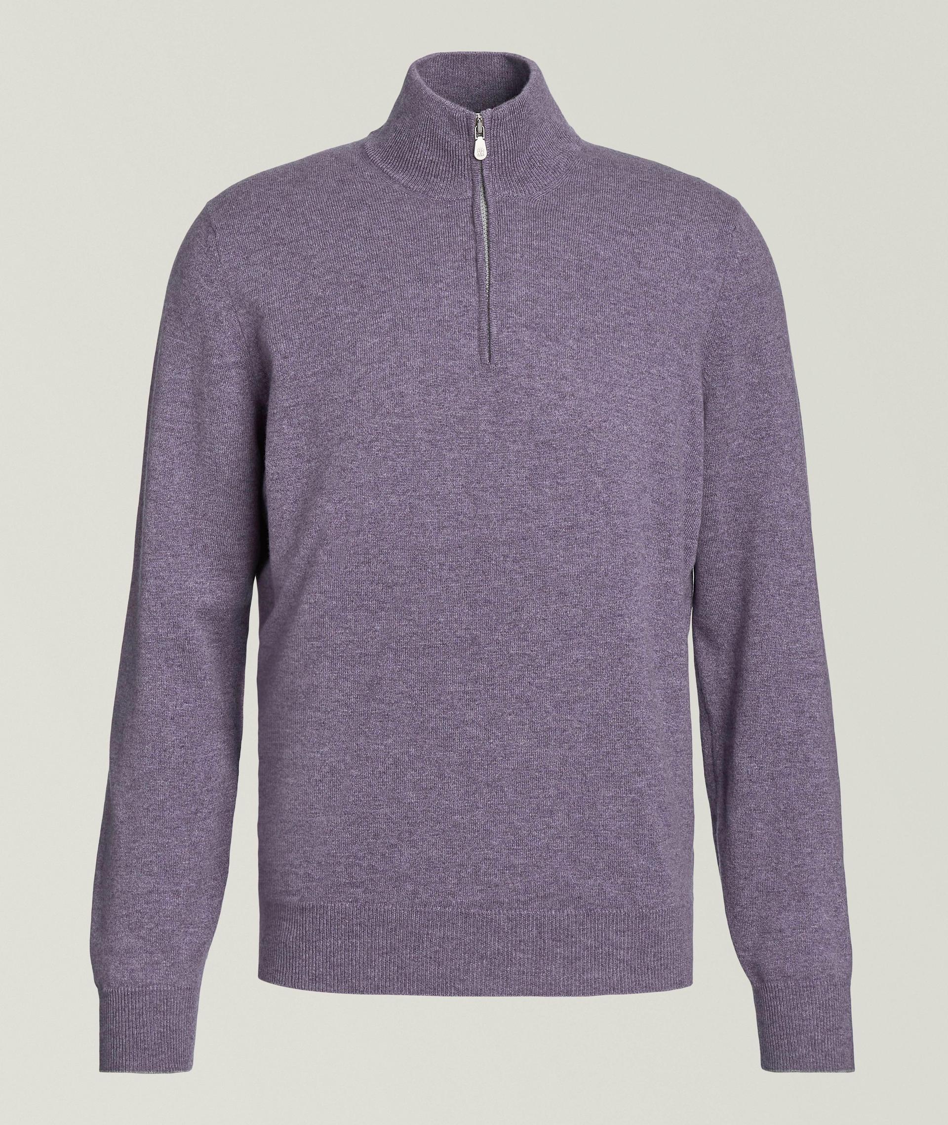 Cashmere Quarter-Zip Sweater image 0