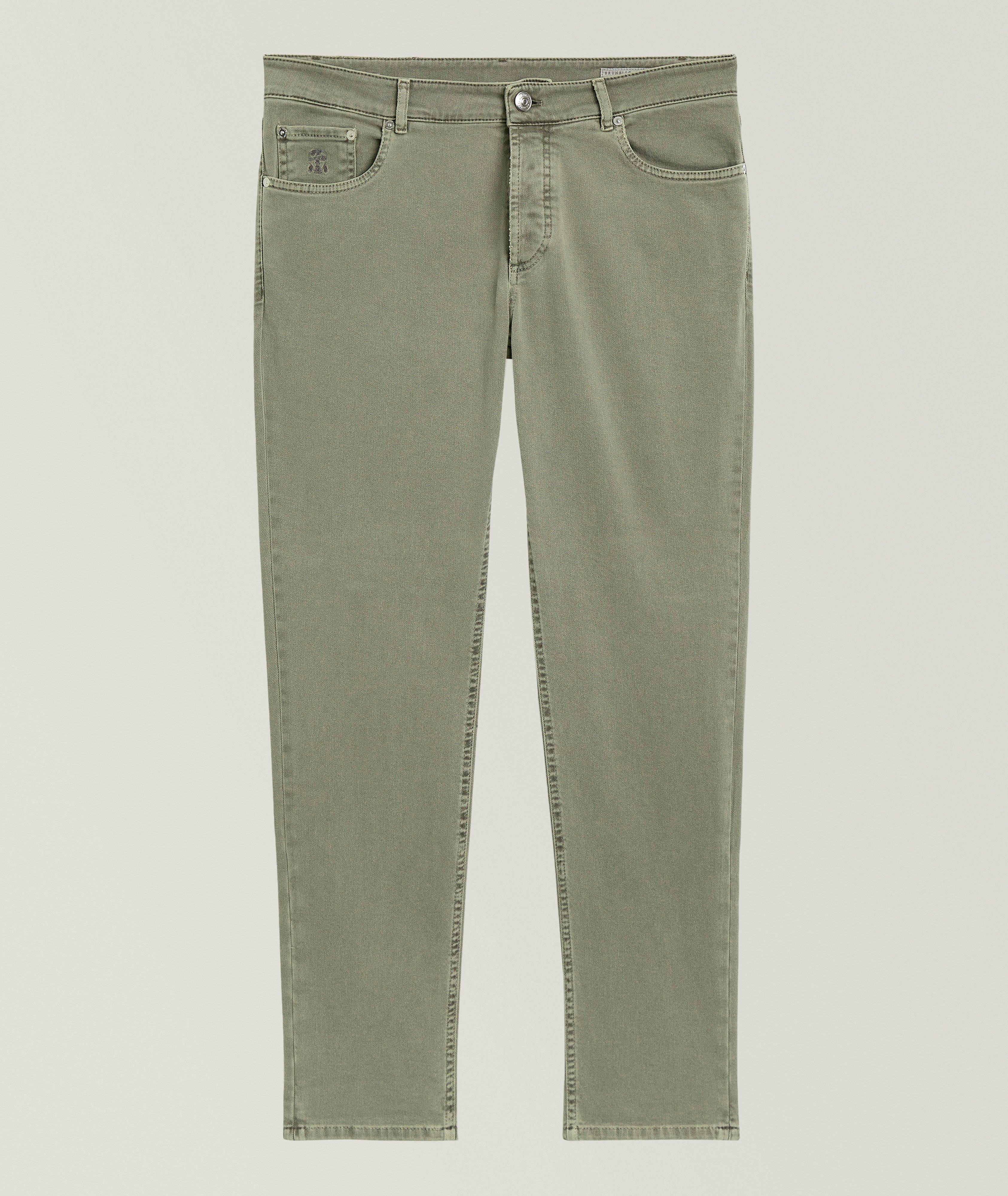 Jean en coton extensible de coupe traditionnelle image 0