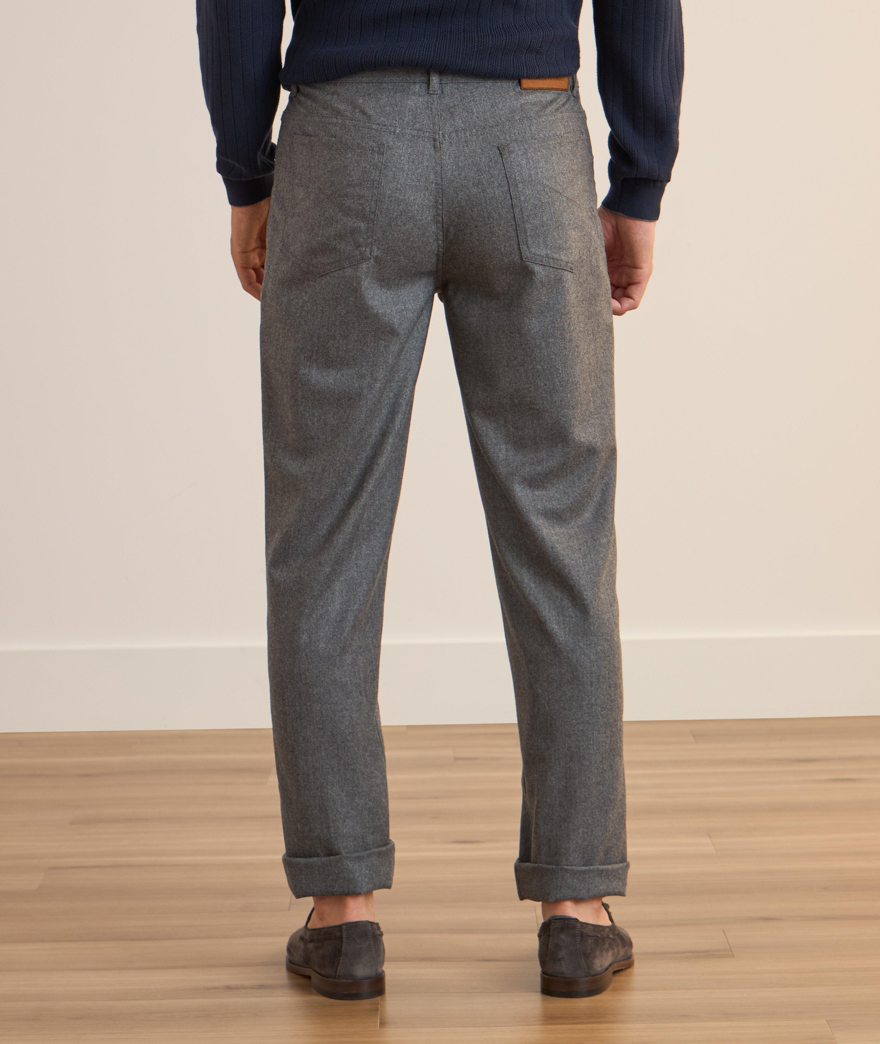 Pantalon en laine vierge de coupe italienne image 2