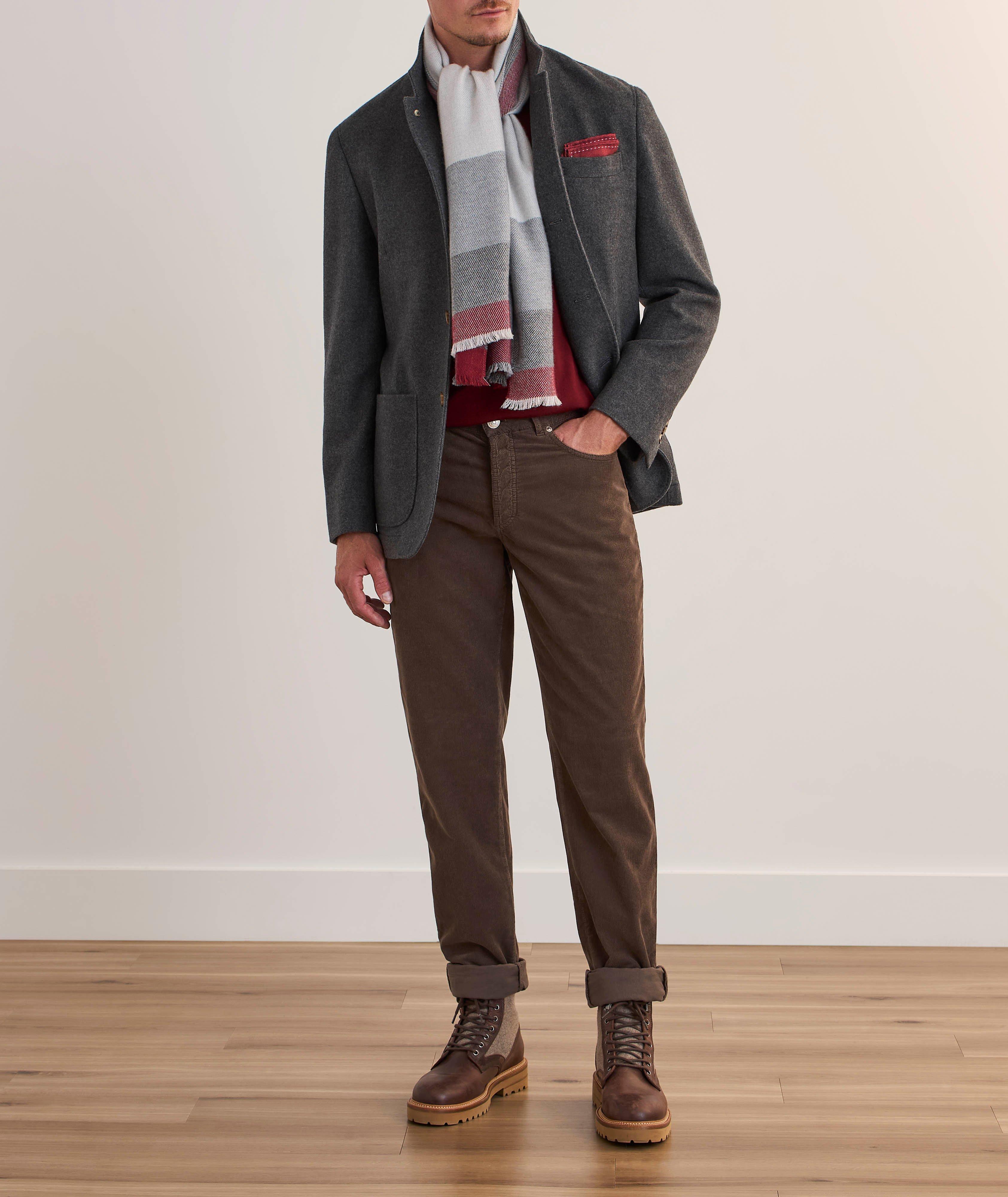 Pantalon en velours côtelé de coupe italienne image 4