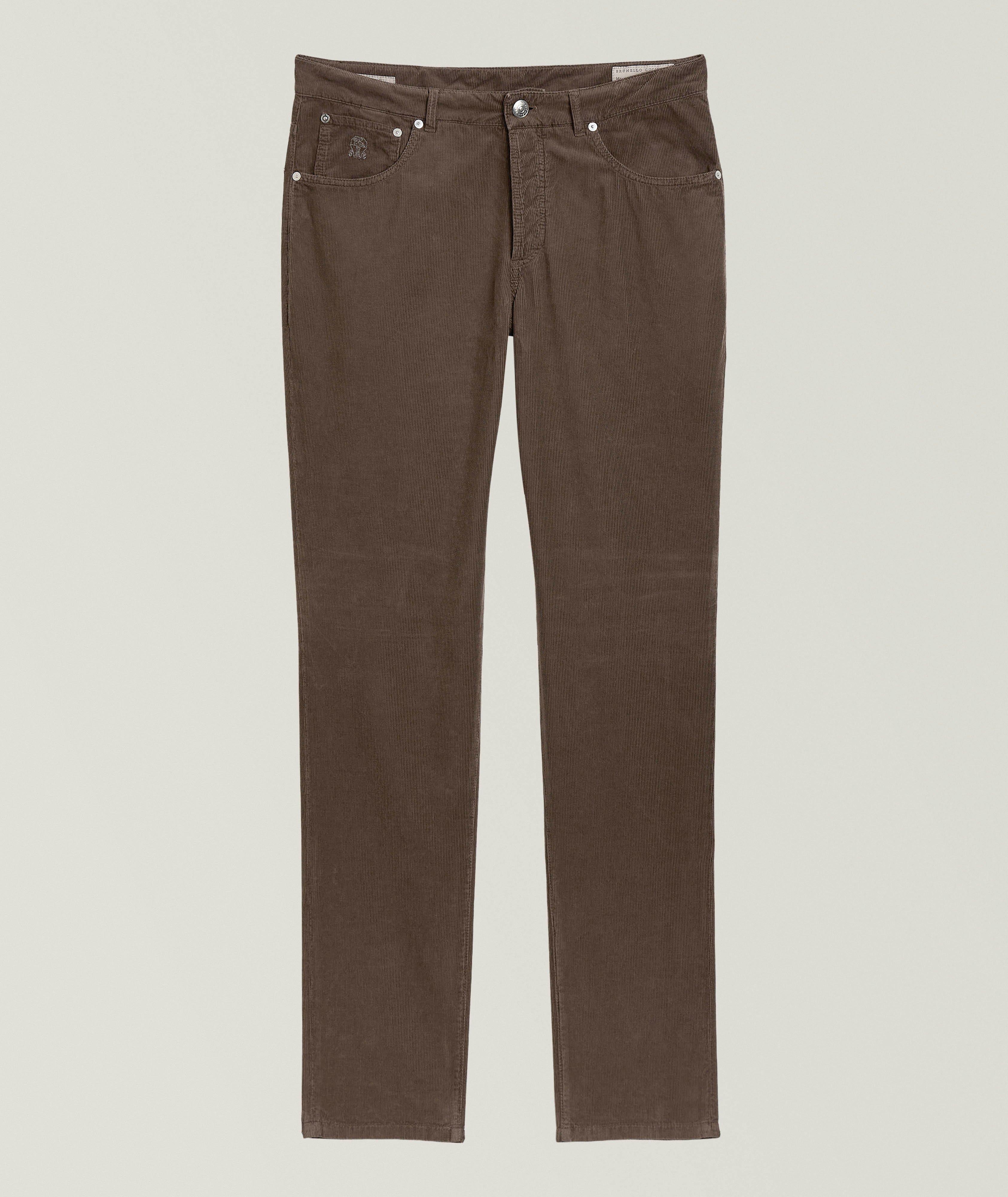 Pantalon en velours côtelé de coupe italienne image 0