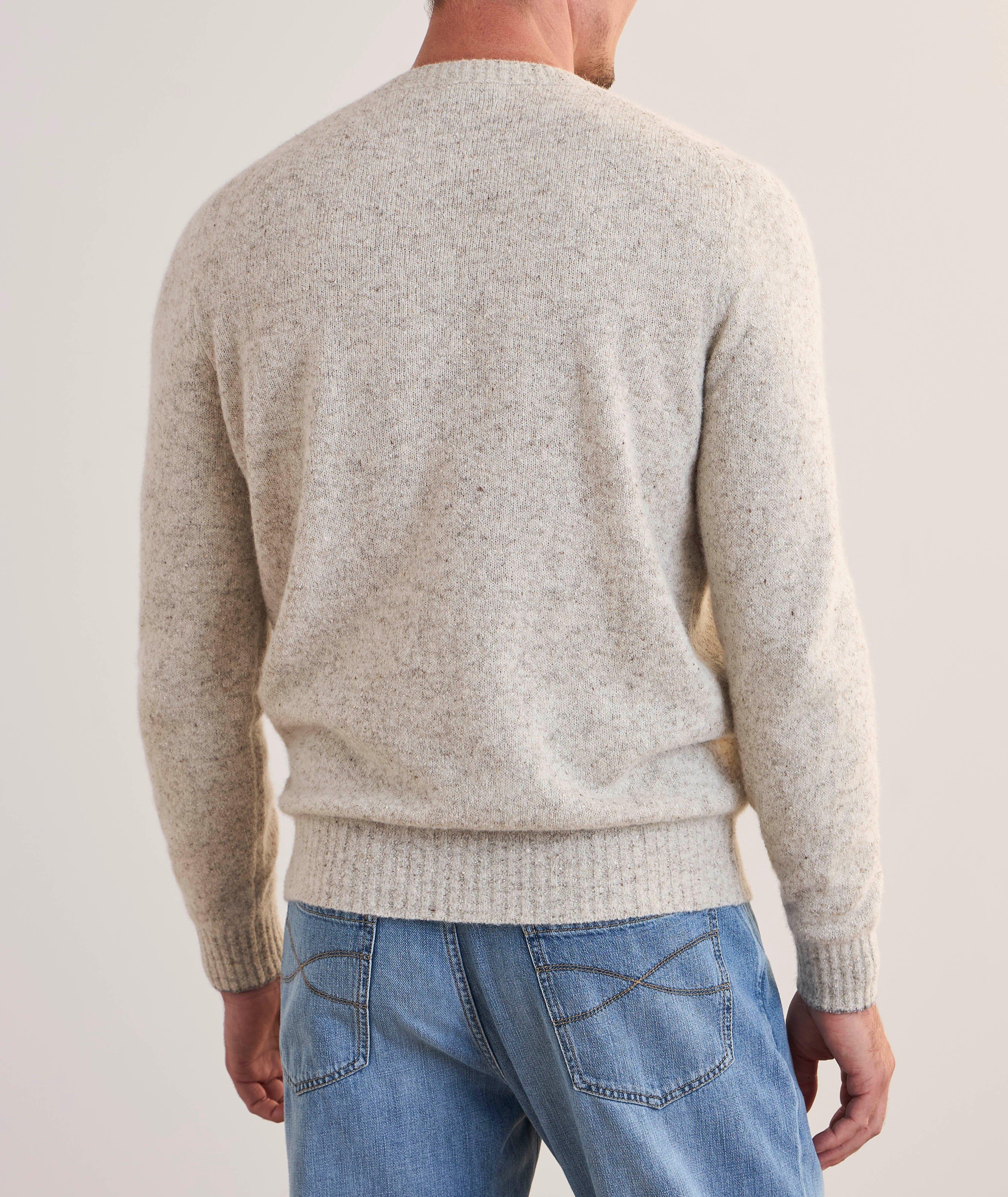 Mélange Alpaca Wool-Blend Crewneck Sweater image 2
